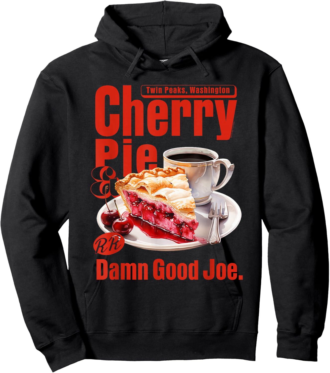 Twin Peaks Cherry Pie and Joe RR Diner TV Show Hoodie - Hoodie | Black