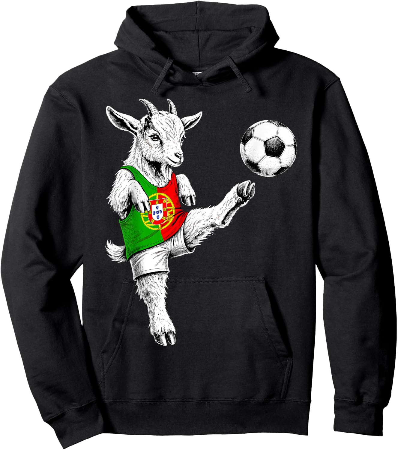 Portuguese Flag Novelty Portugal Hoodie - Hoodie | Black