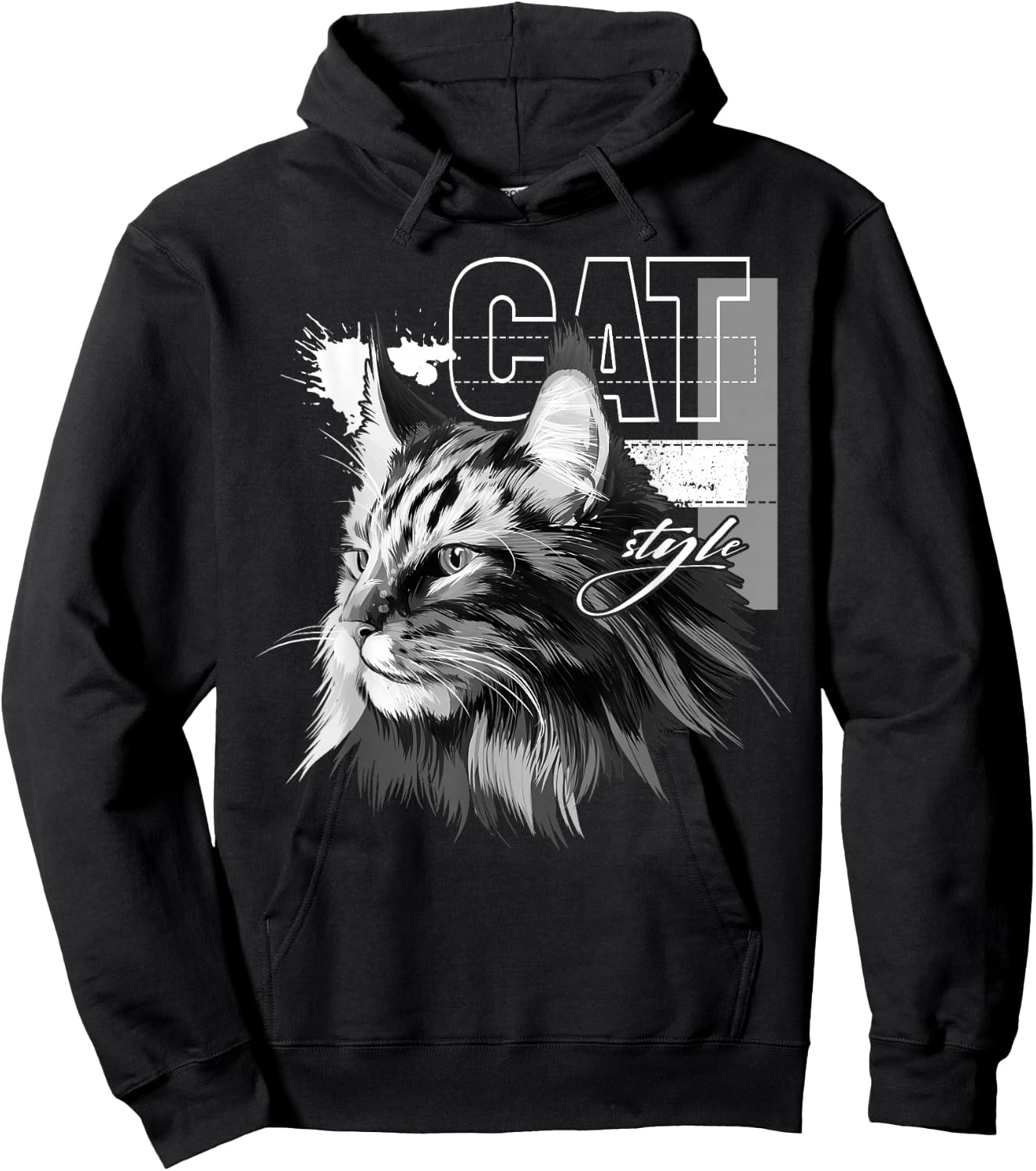 Maine Coon cat Hoodie - Hoodie | Black