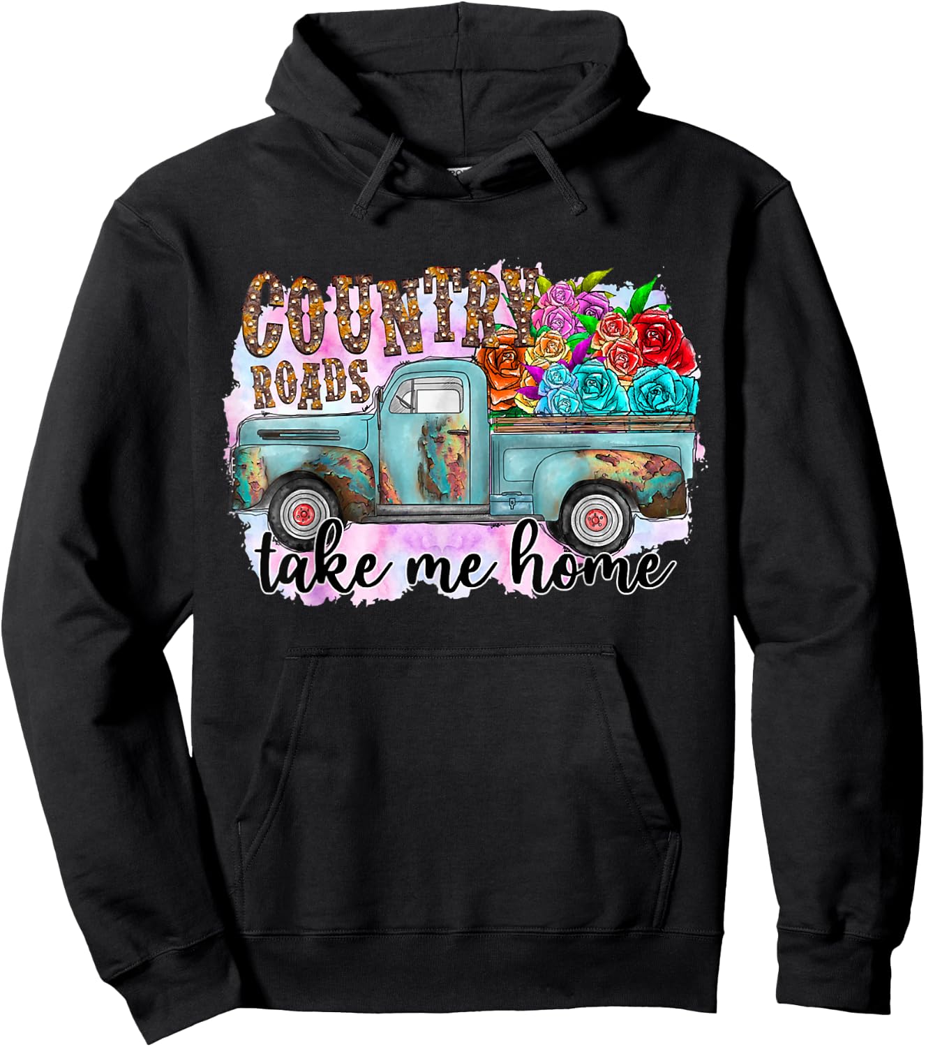 Country Roads Take Me Home Hoodie - Hoodie | Black