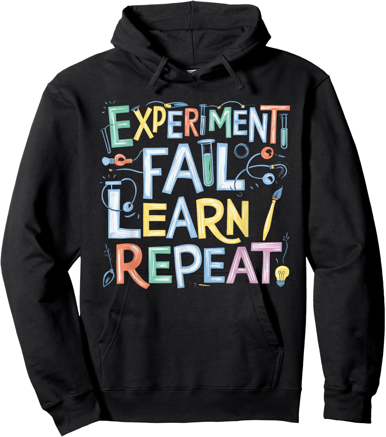 Experiment Fail Learn Repeat Hoodie - Hoodie | Black