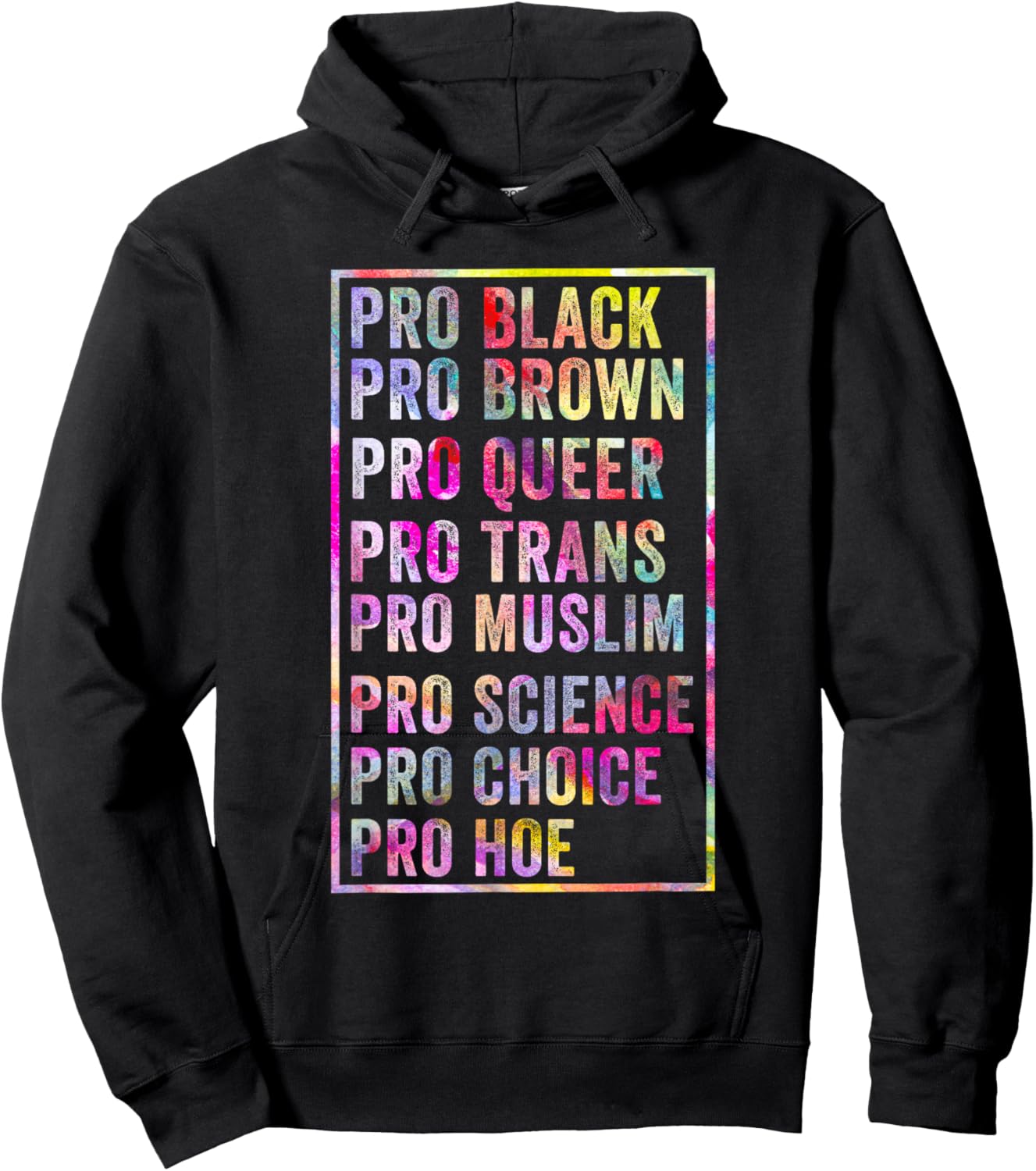 Funny Pro Black Brown Queer Trans Muslim Science Choice Hoe Hoodie - Hoodie | Black