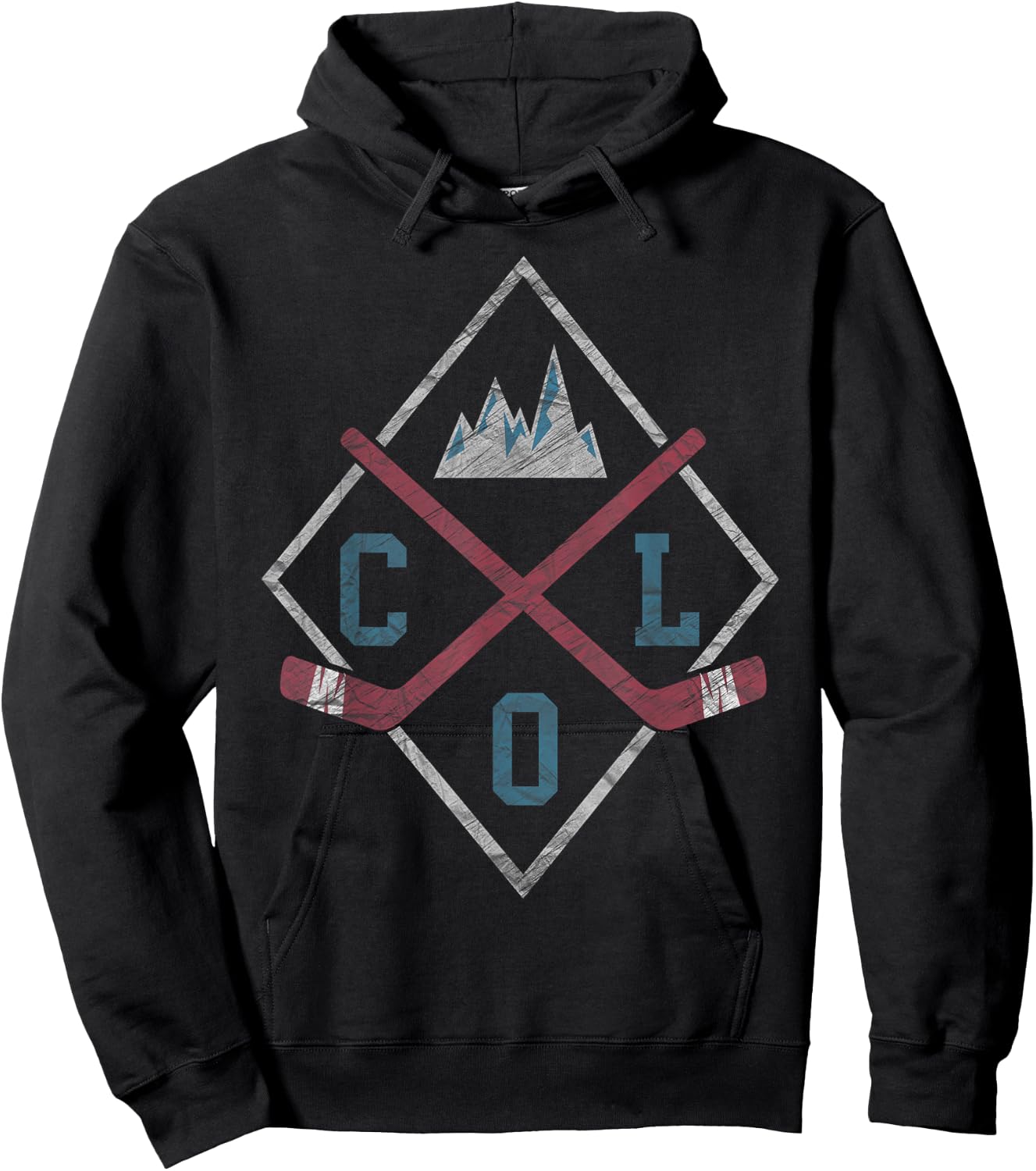 Colorado Ice Hockey Rocky Mountains Wintersports Hoodie - Hoodie | Black