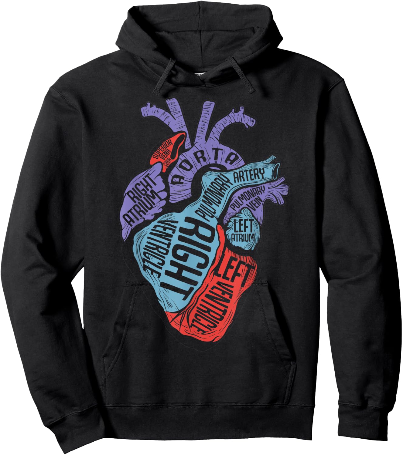 Heart Specialist Anatomy Doctor Medical Biology Hoodie - Hoodie | Black