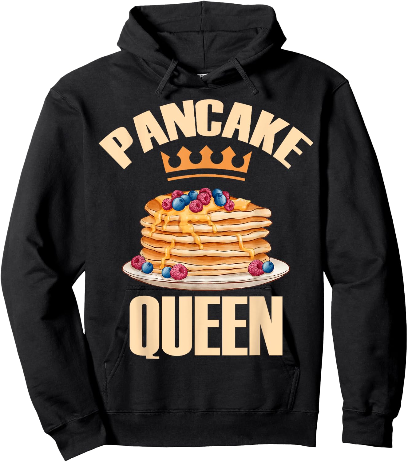 Pancake Queen Birthday Party Cool Breakfast Pancake Squad Hoodie - Hoodie | Black