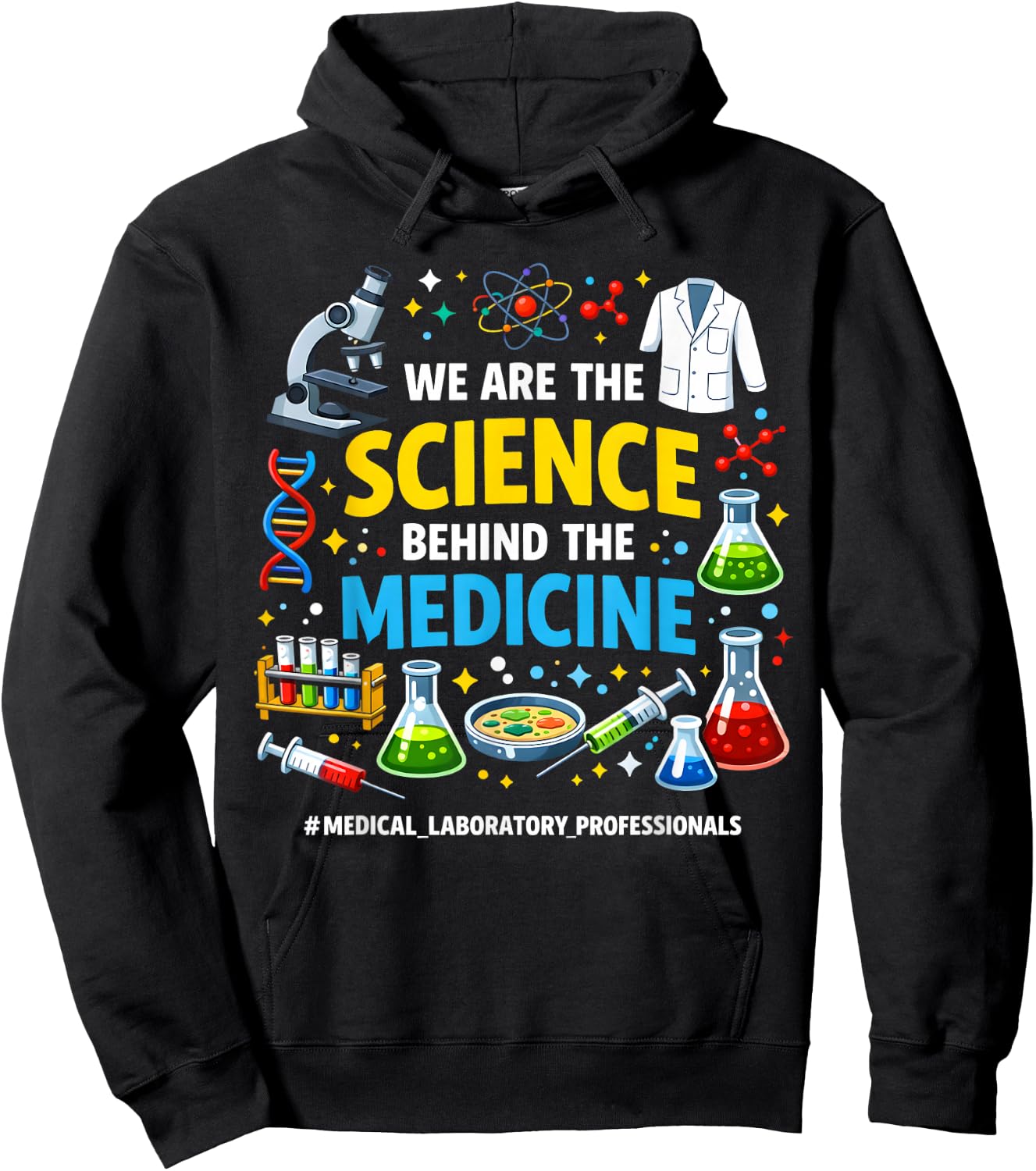 Laboratory Lab Technician Lab Tech Nerd Lab Squad Lab Week Hoodie - Hoodie | Black