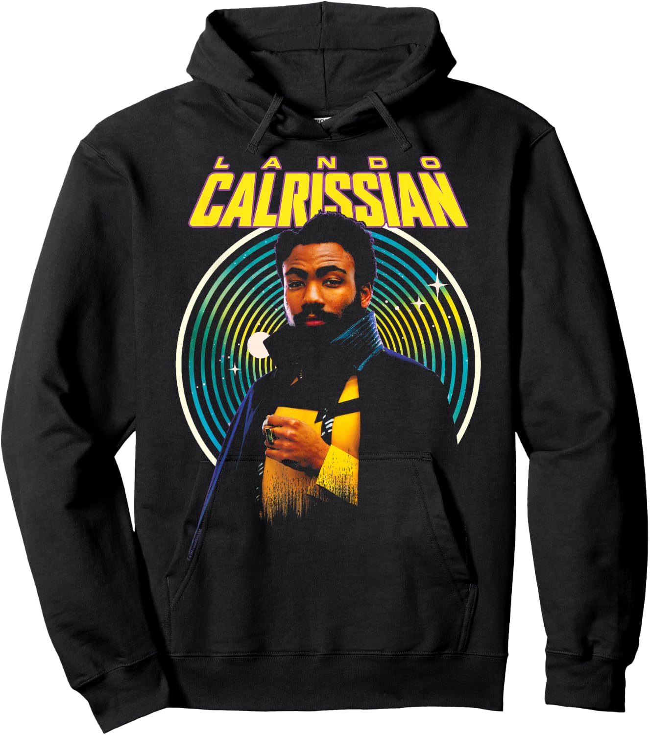 Star Wars: Han Solo Movie Lando Calrissian Hypnotic Portrait Hoodie - Hoodie | Black