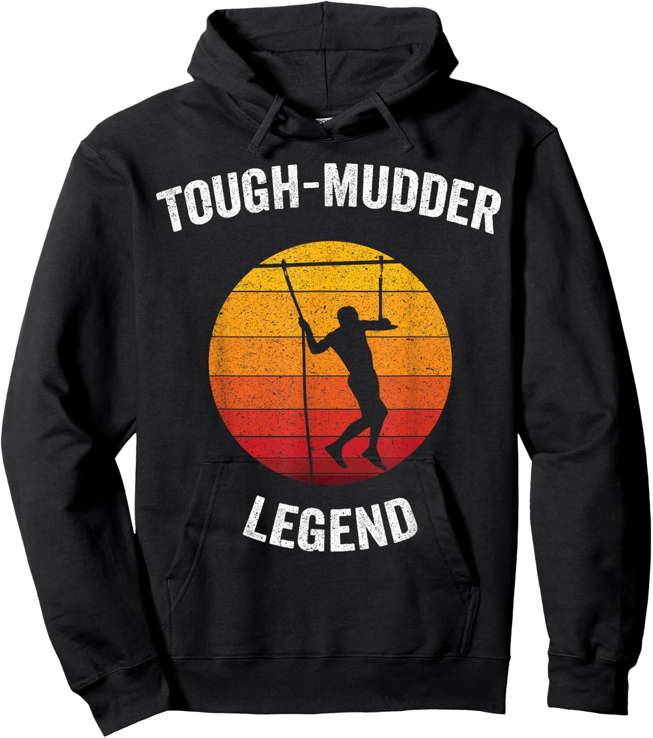 Tough-Mudder Legend | Vintage Endurance Course Hoodie - Hoodie | Black