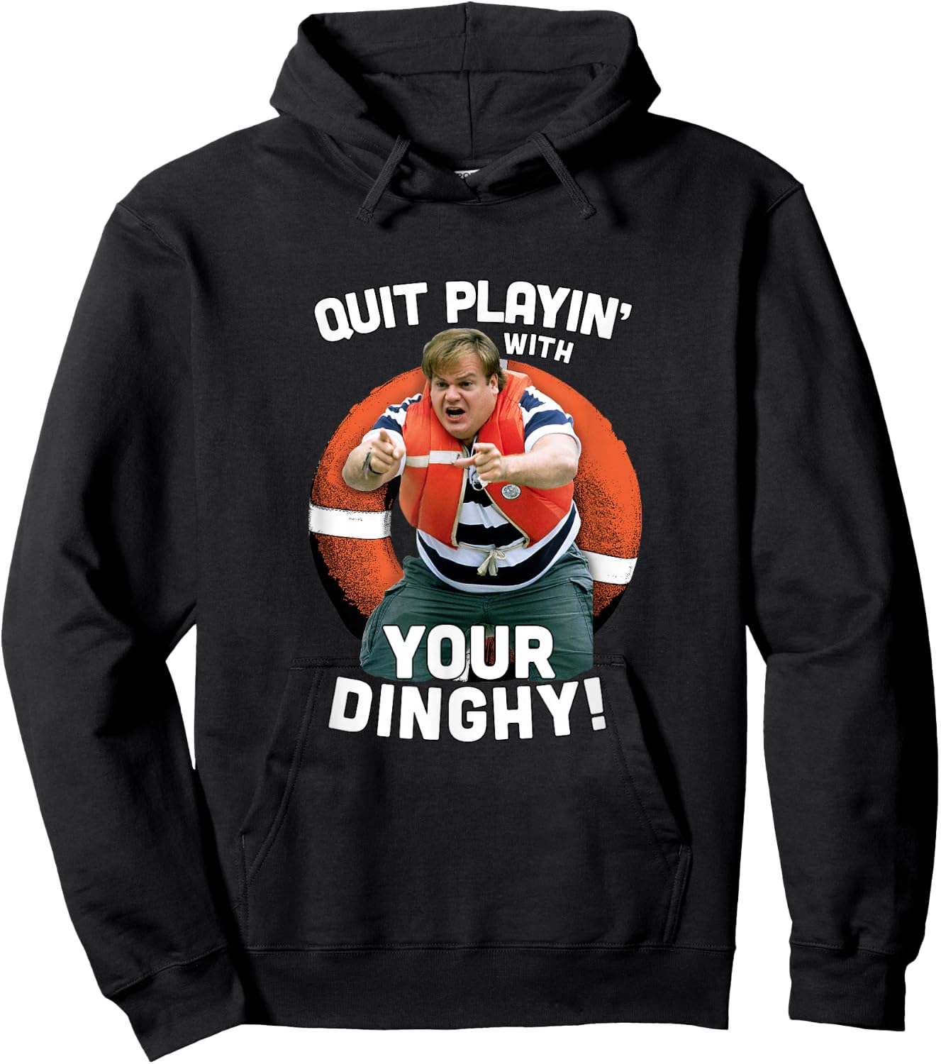 Tommy Boy Quit Playin with Your Dinghy Small Hoodie - Hoodie | Black