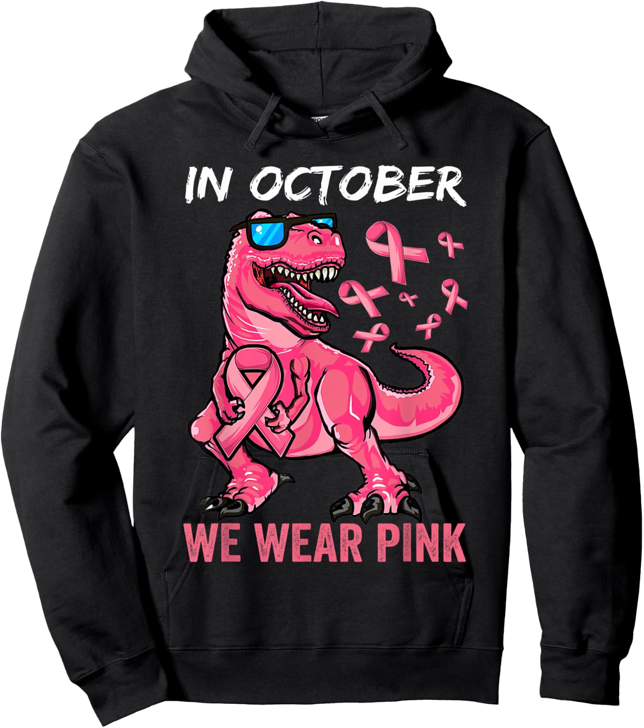 Breast Cancer Shirt for Boys, Breast Cancer Shirts for Kids Hoodie - Hoodie | Black