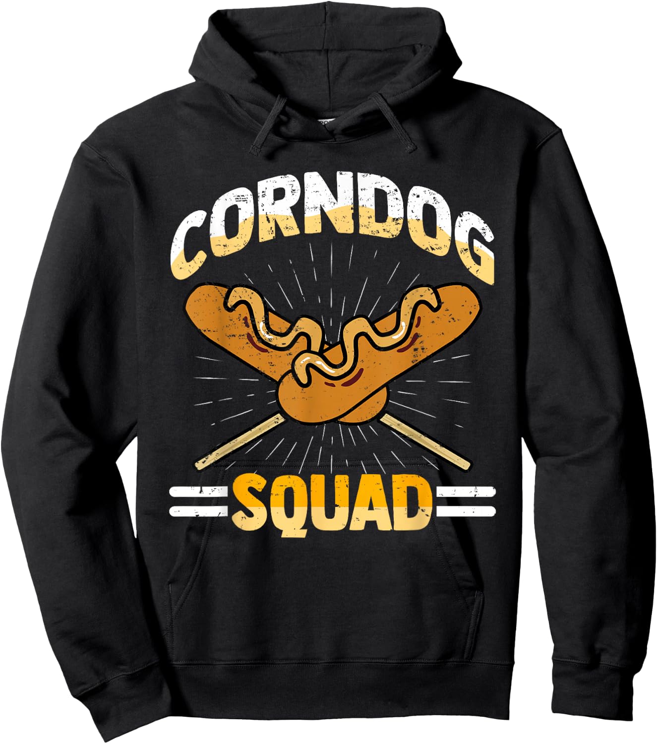 I Love Corndogs Squad, Carnival, Corn Dogs, Hot Dog Hoodie - Hoodie | Black