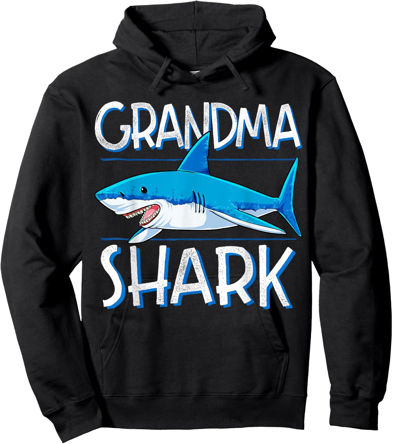 Grandma Shark T Shirt Family Matching Women Jawsome Gift Hoodie - Hoodie | Black