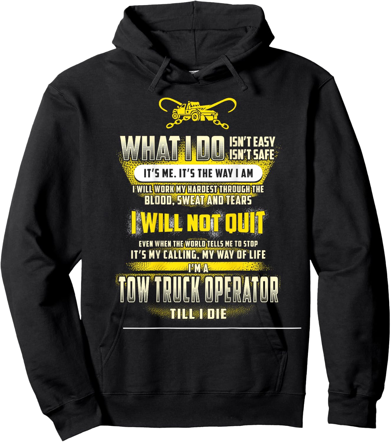 Tow lives matter Shirt Hoodie - Hoodie | Black