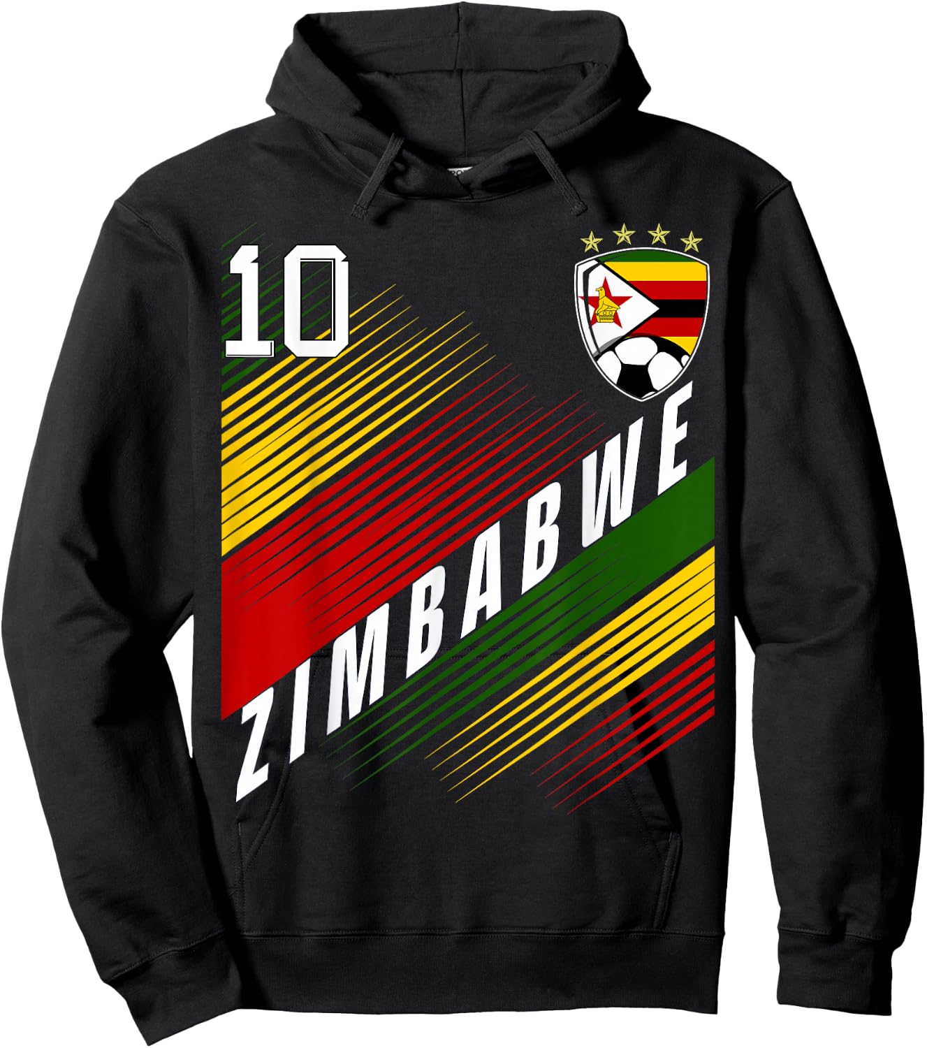 Zimbabwe Flag Zimbabwean Pride Lovers Hoodie - Hoodie | Black