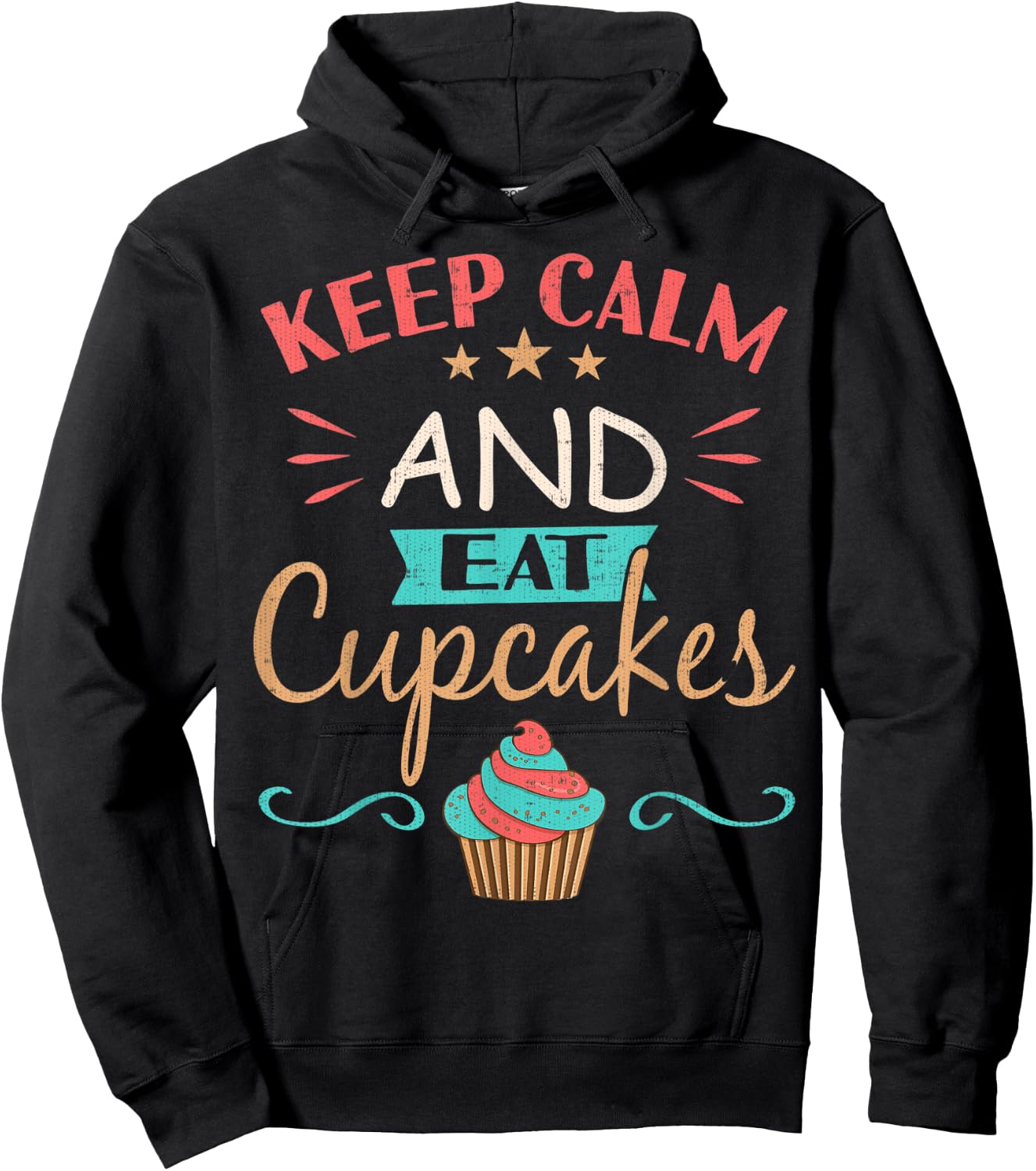 Cupcake Shirt Keep Calm And Eat Cupcakes Hoodie - Hoodie | Black