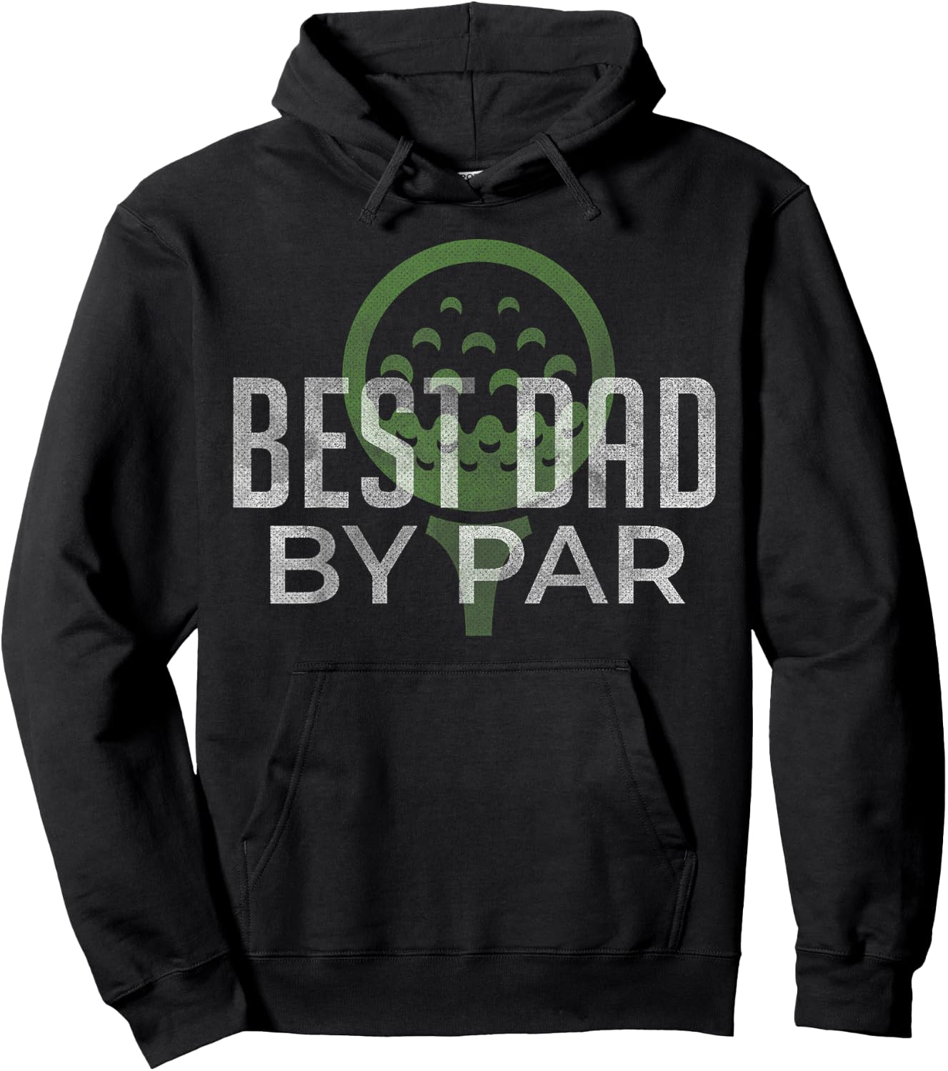 Best Dad by Par Father's Day Golf Lover Gift Papa Golfer Hoodie - Hoodie | Black