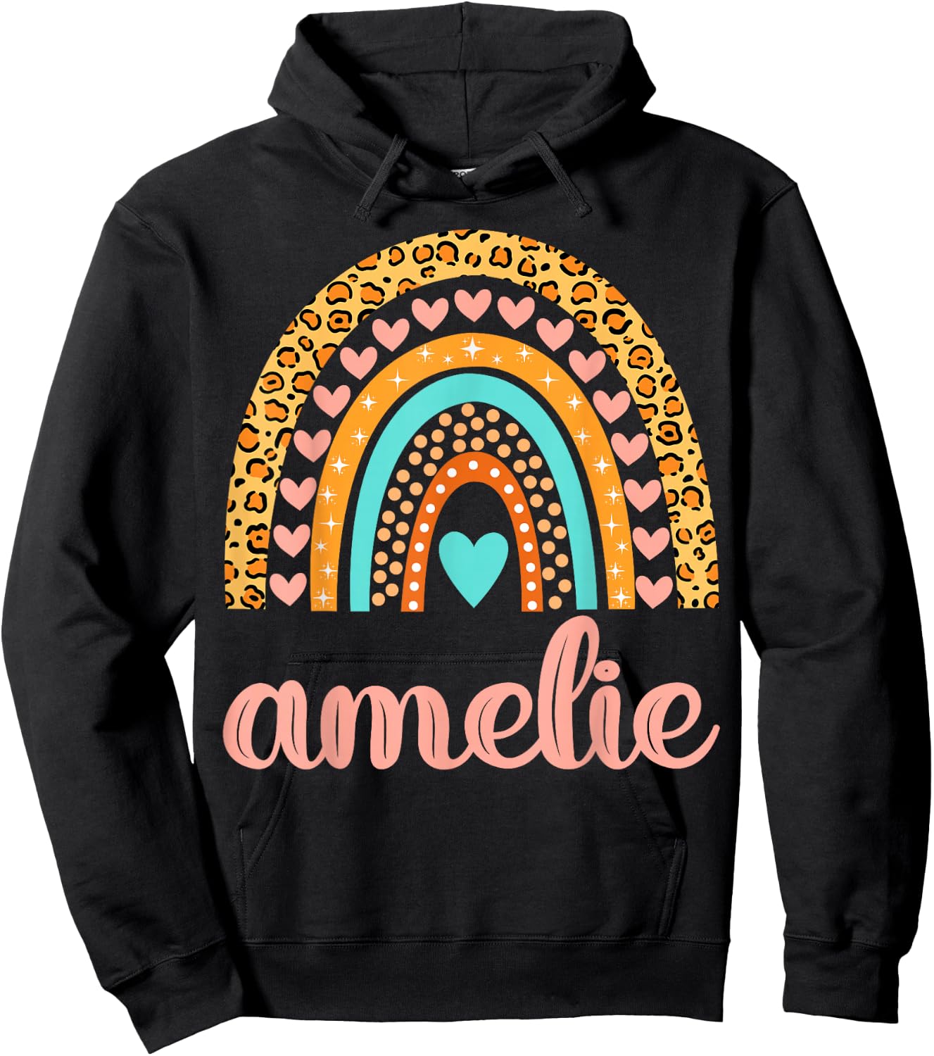 Amelie Amelie Name Birthday Shirt Gift Hoodie - Hoodie | Black