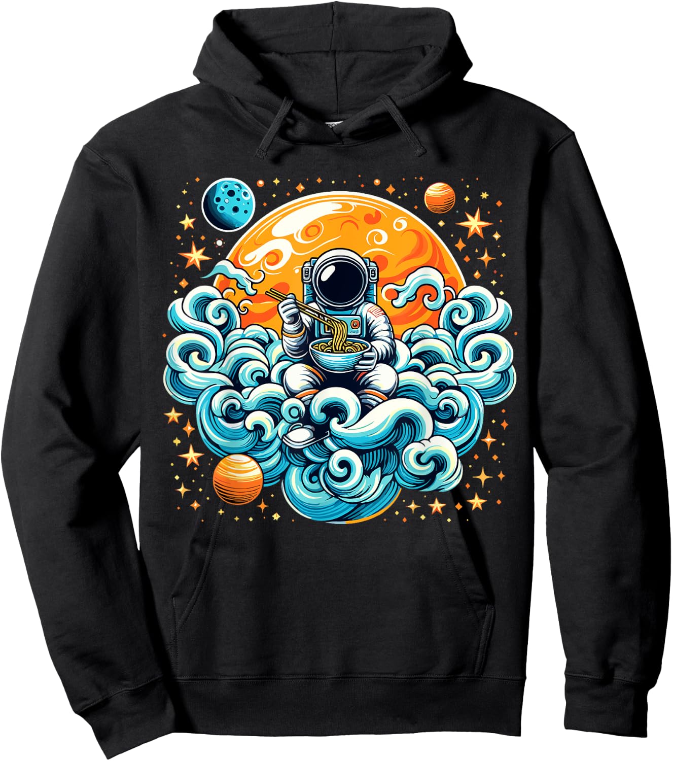 Astronaut Ramen Anime Space Astronaut Hoodie - Hoodie | Black