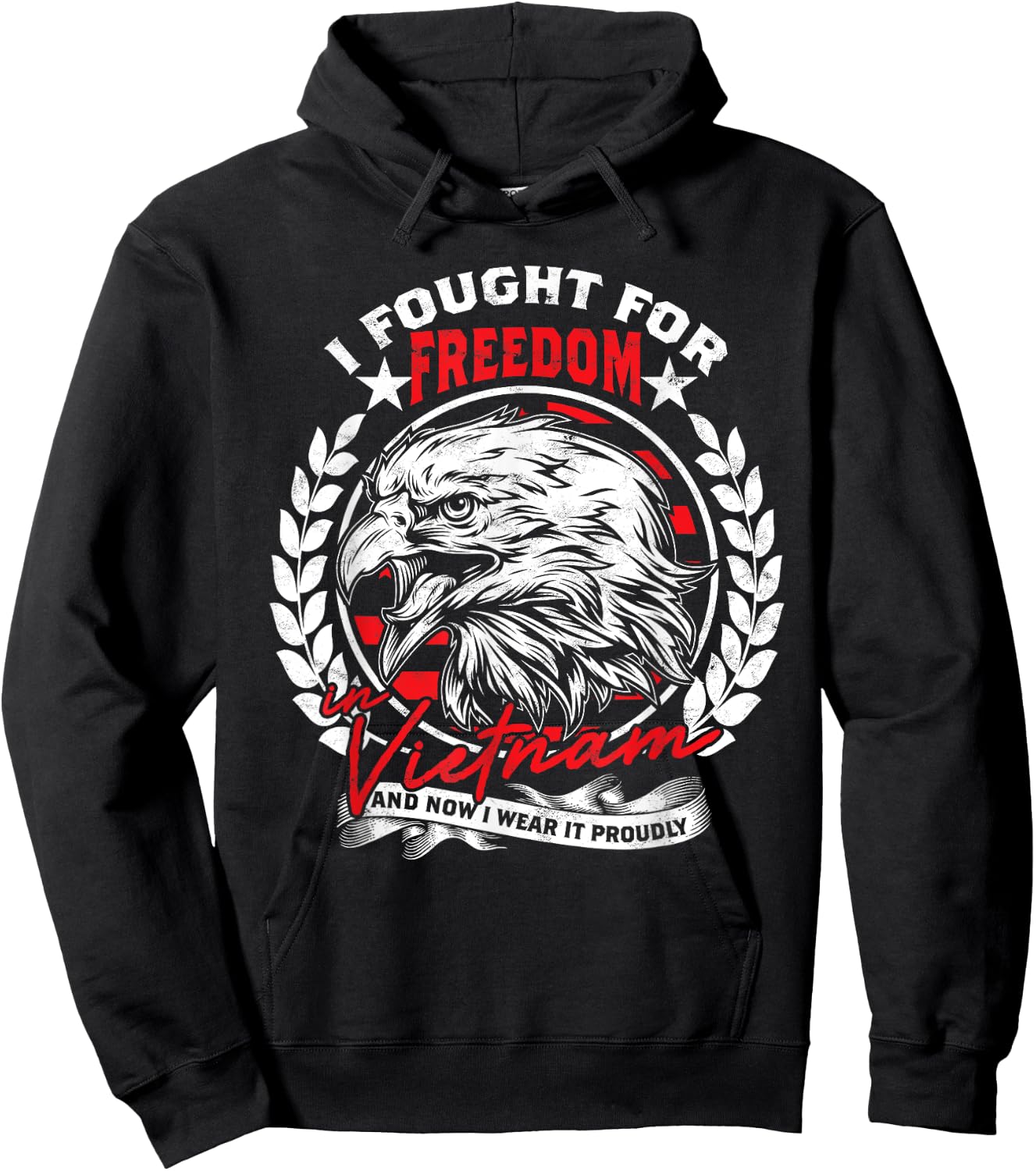 I Fought For Freedom In Vietnam And Now I Wear It Proudly Hoodie - Hoodie | Black