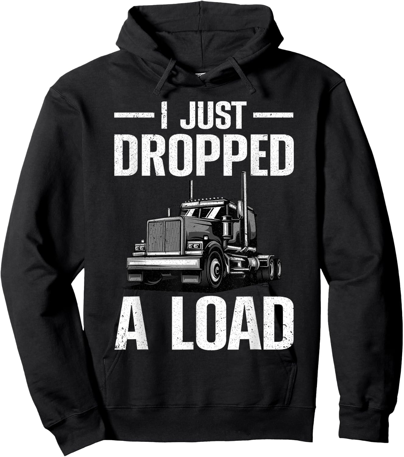 Funny Trucking Art Women Truck Driver Trucker Lover Hoodie - Hoodie | Black
