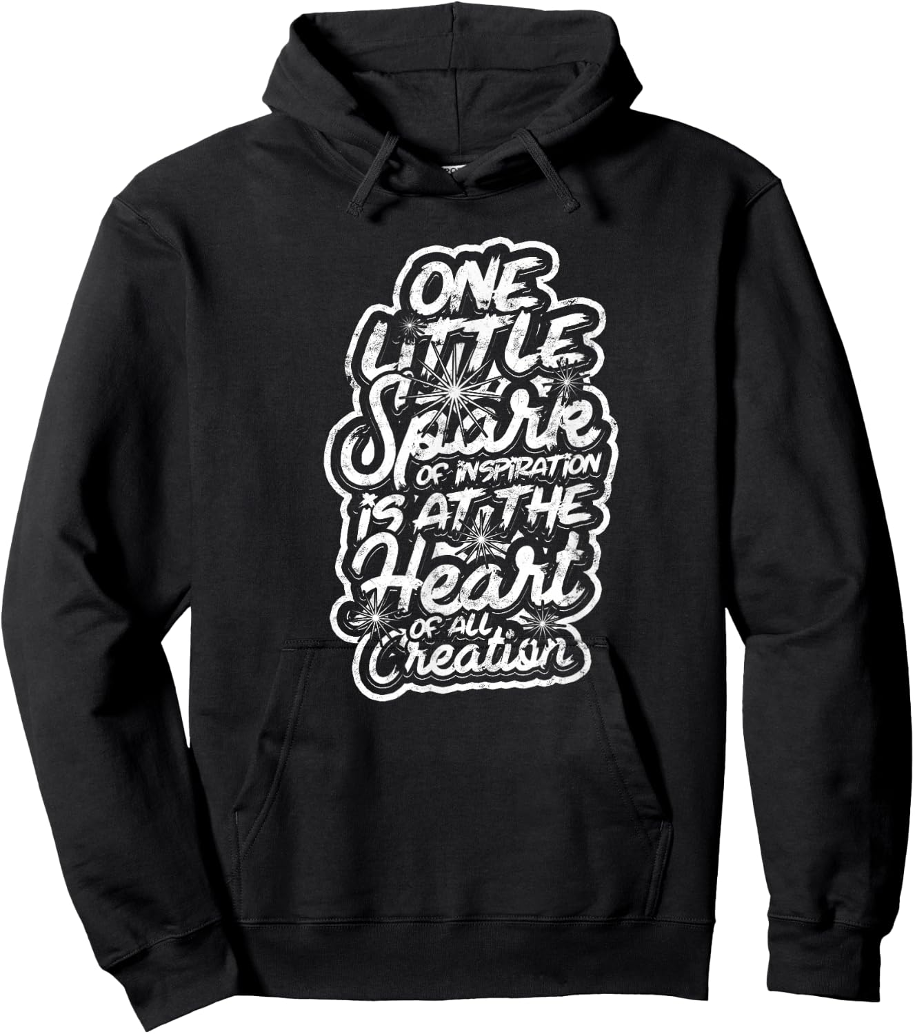 One little spark of inspiration is at the heart - Spark Fire Hoodie - Hoodie | Black