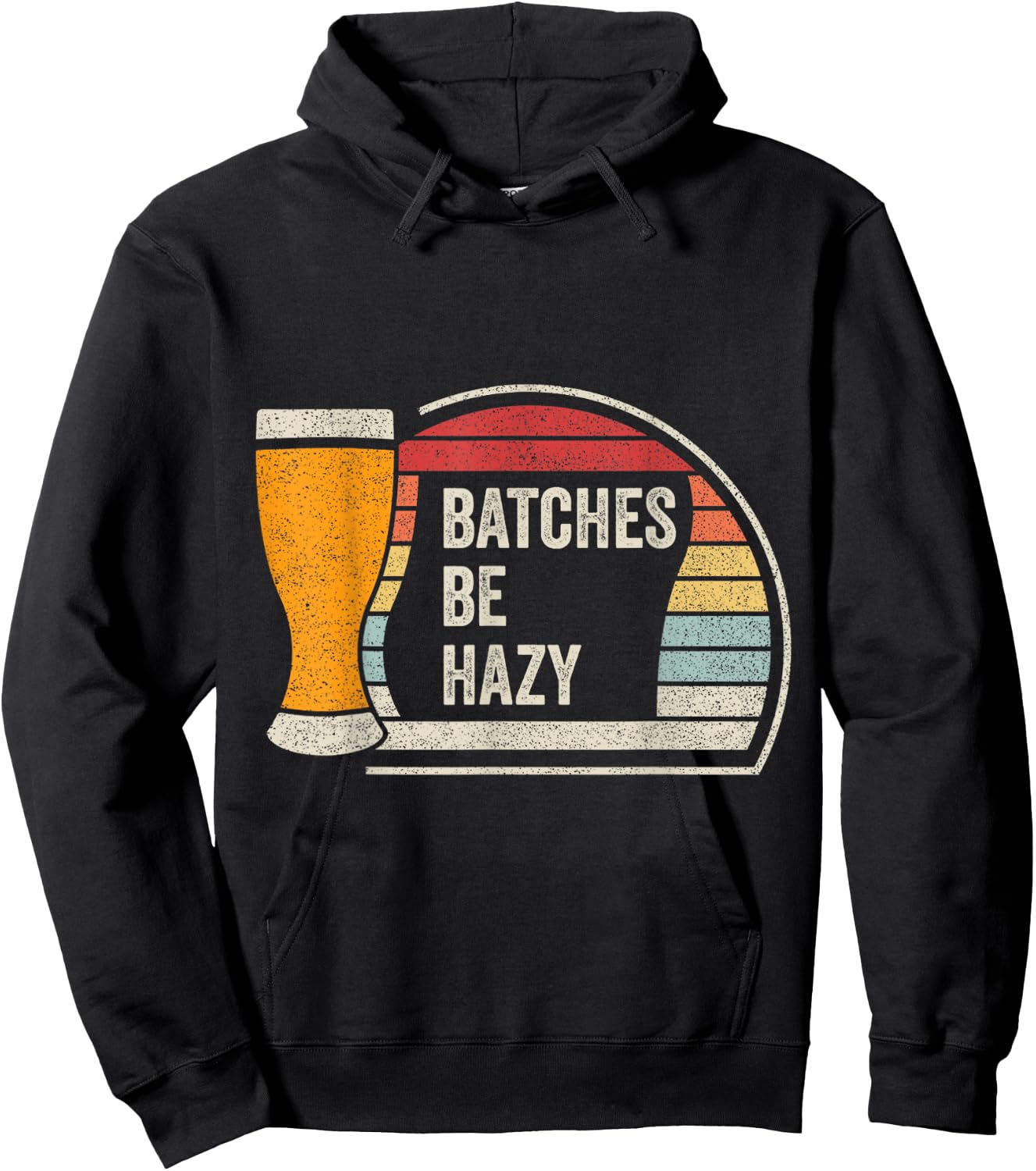 Retro Vintage Batches Be Hazy For Home Brewing Craft Beer Hoodie - Hoodie | Black