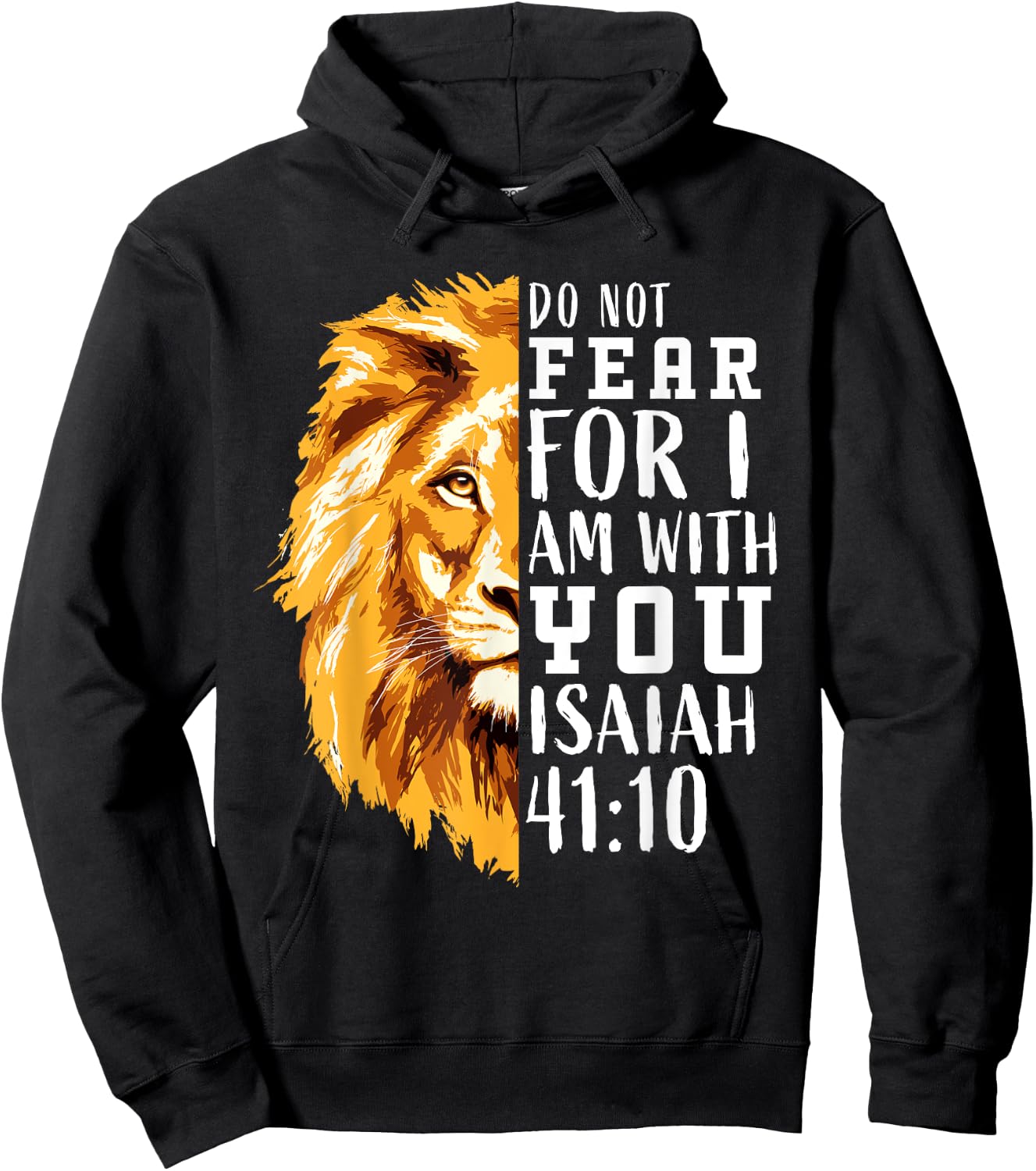 Christian Bible Verse Lion of Judah for Children and Boys Hoodie - Hoodie | Black