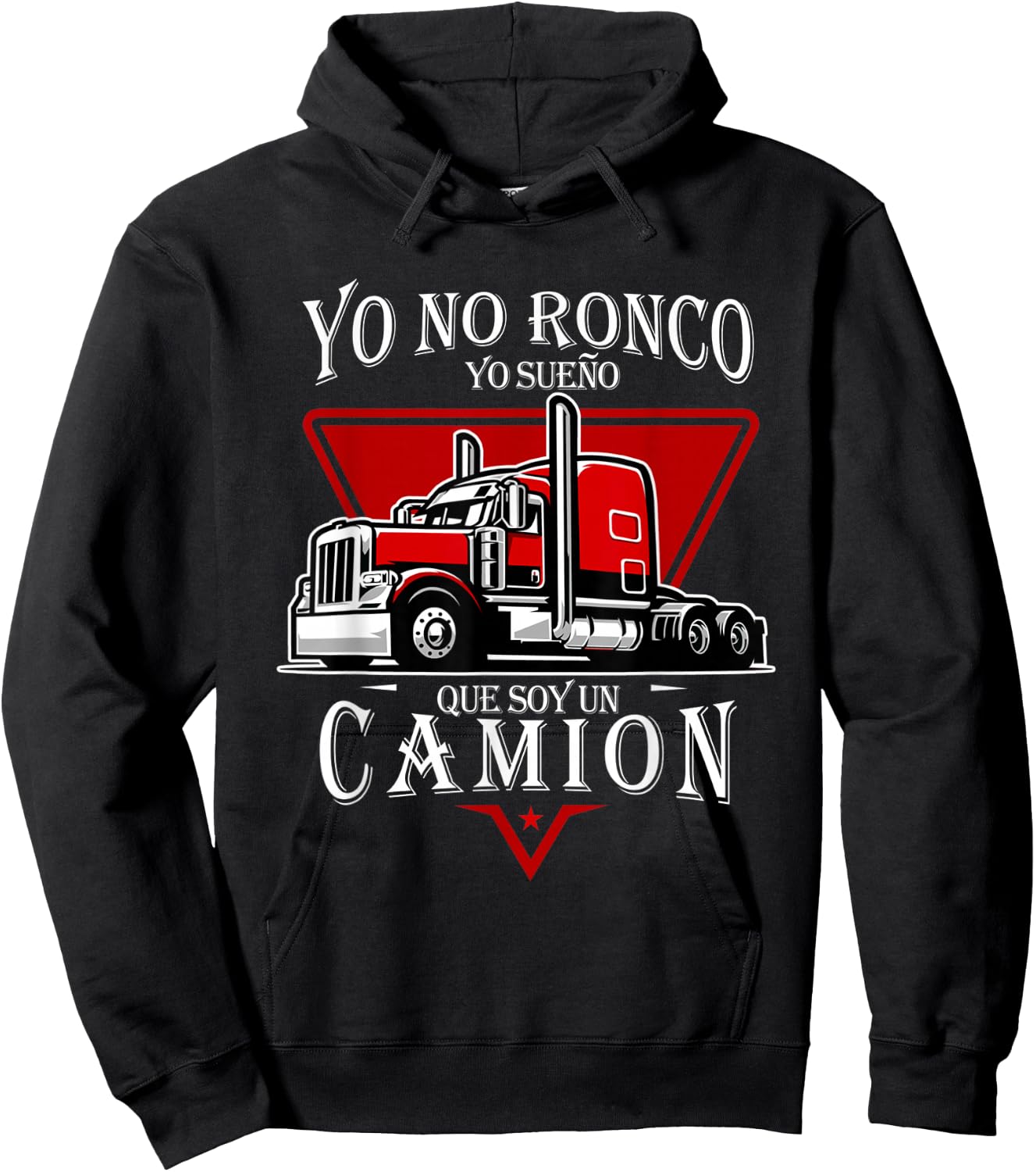 Yo No Ronco Truck Driver Snore Humor Hoodie - Hoodie | Black