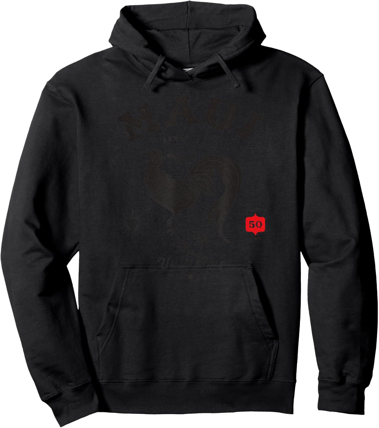 Vintage Maui Valley Isle Aloha State with Chicken Hoodie - Hoodie | Black