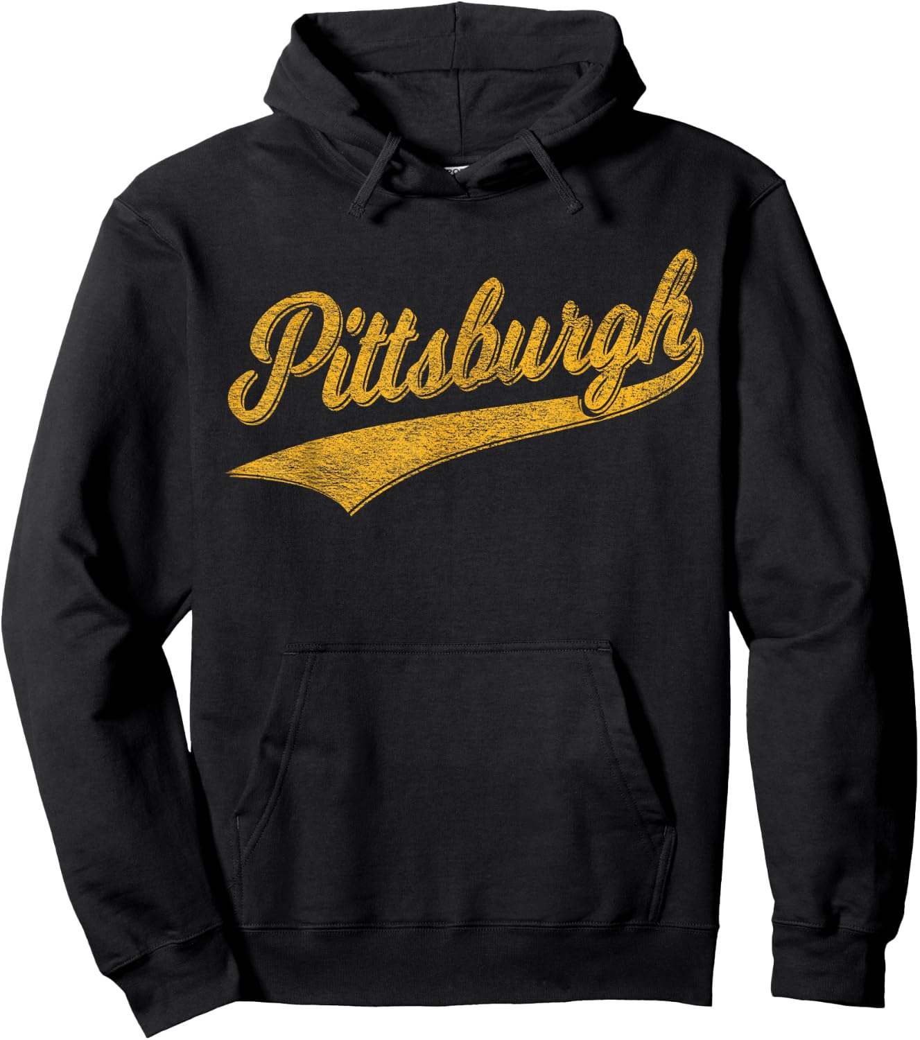 Pittsburgh Pennsylvania Varsity Script Jersey Style Hoodie - Hoodie | Black