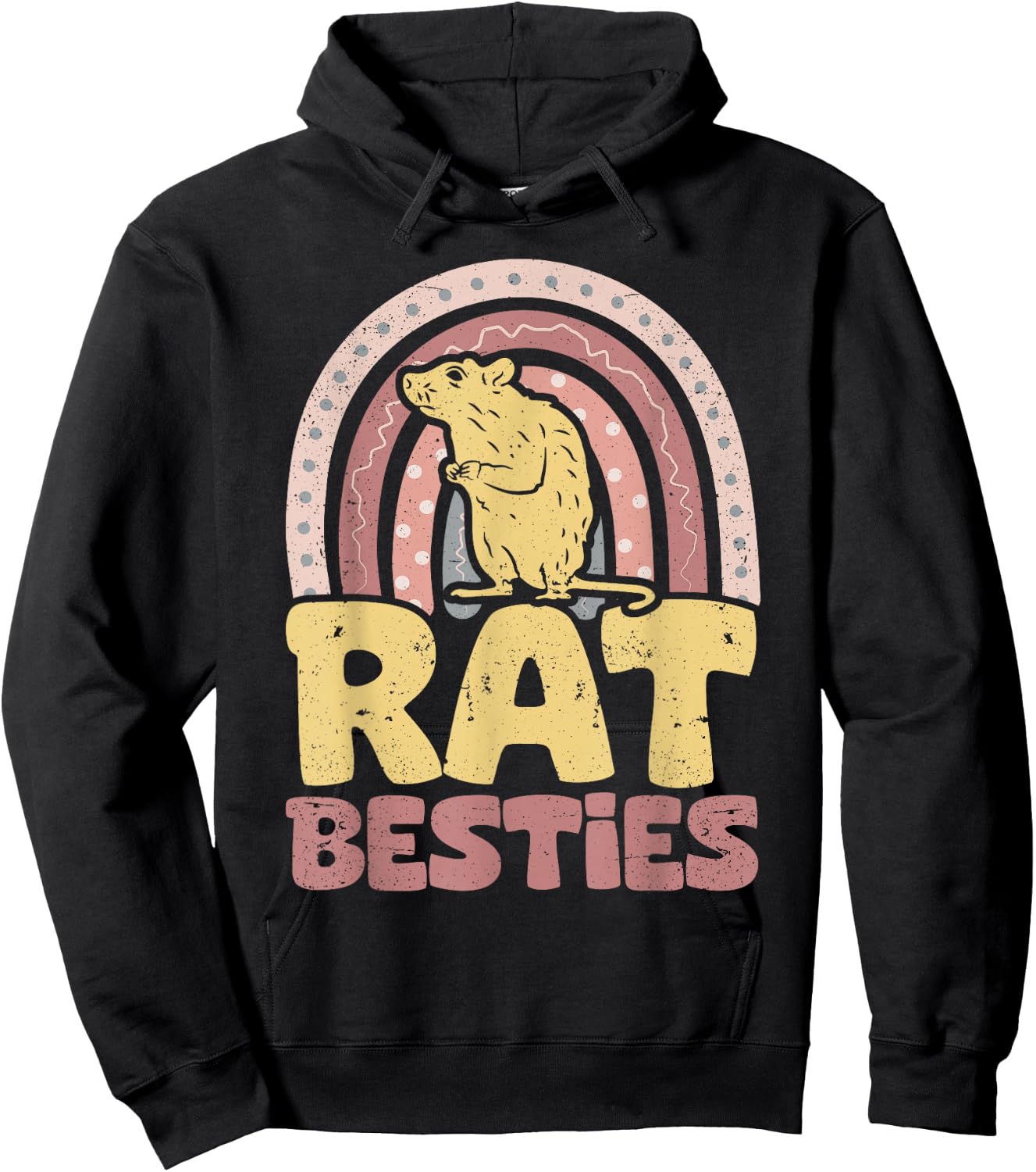 Rat Besties BFF Best Friends Bestie Hoodie - Hoodie | Black