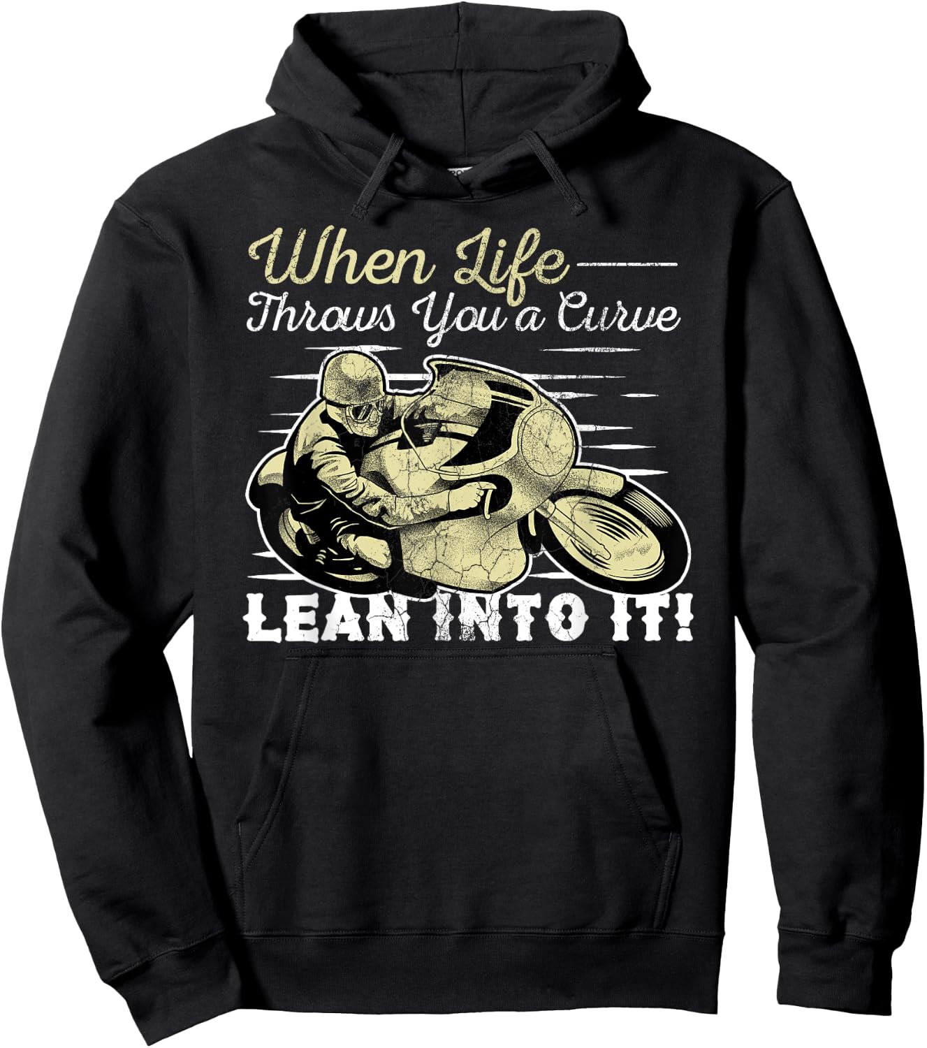 Funny Biker Quotes Motorcycle Motorbike Gears Biking Speed Hoodie - Hoodie | Black