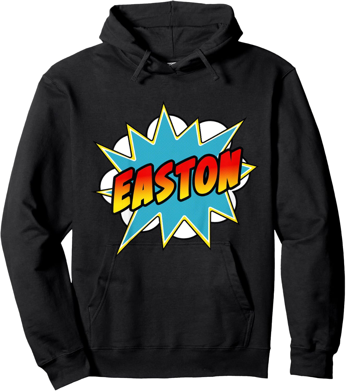 Kids Boys Easton Comic Book Superhero Name Hoodie - Hoodie | Black