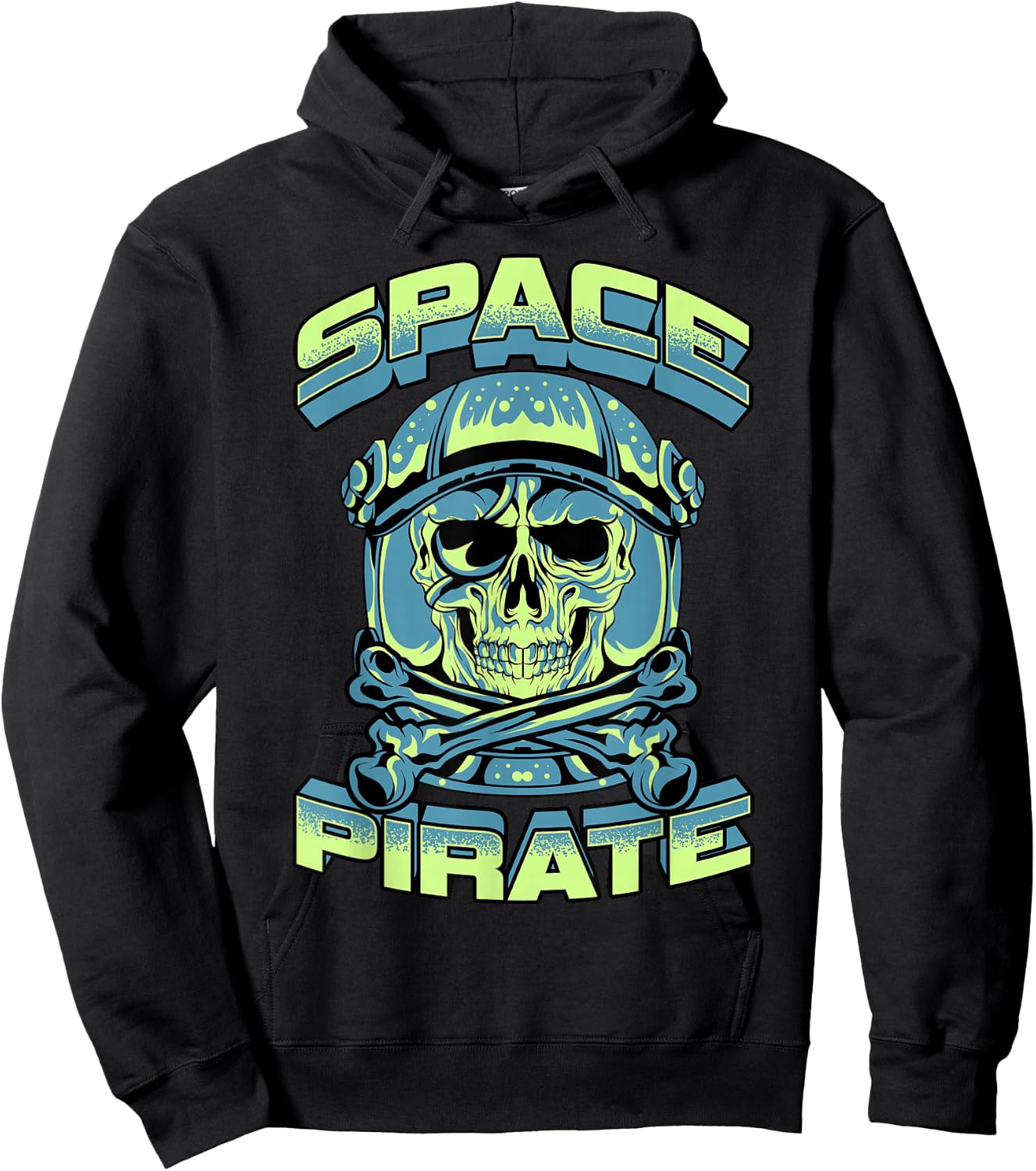 Raumpirat Astronaut Skull Scary Halloween Costume Hoodie - Hoodie | Black