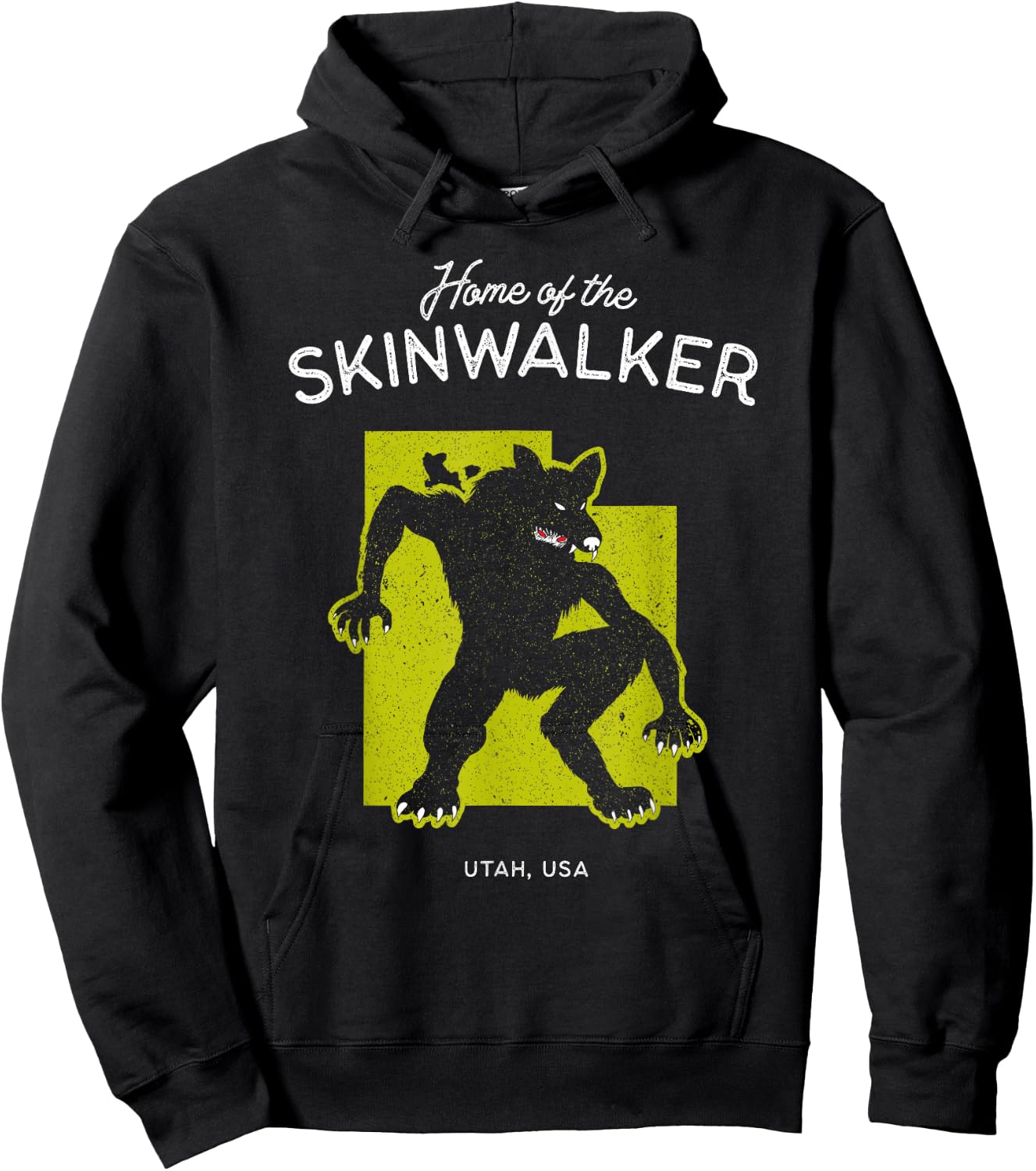 Home of the Skinwalker - Utah, USA Cryptid Hoodie - Hoodie | Black