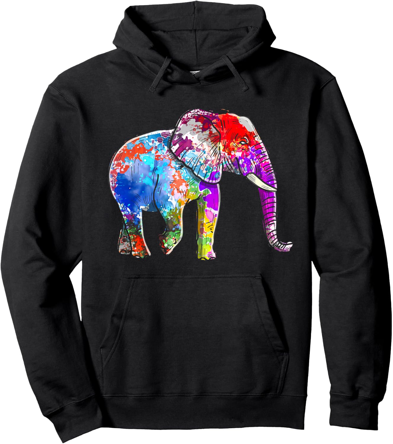 Elephant Boys Pachyderm Men Girls Hoodie - Hoodie | Black