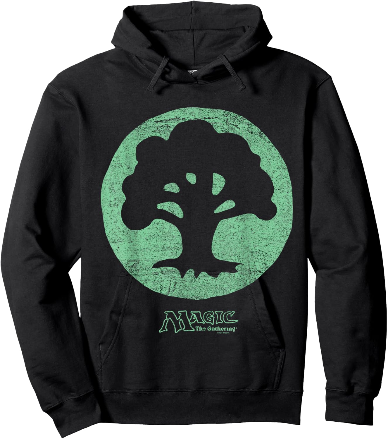 Magic: The Gathering Green Mana Hoodie - Hoodie | Black