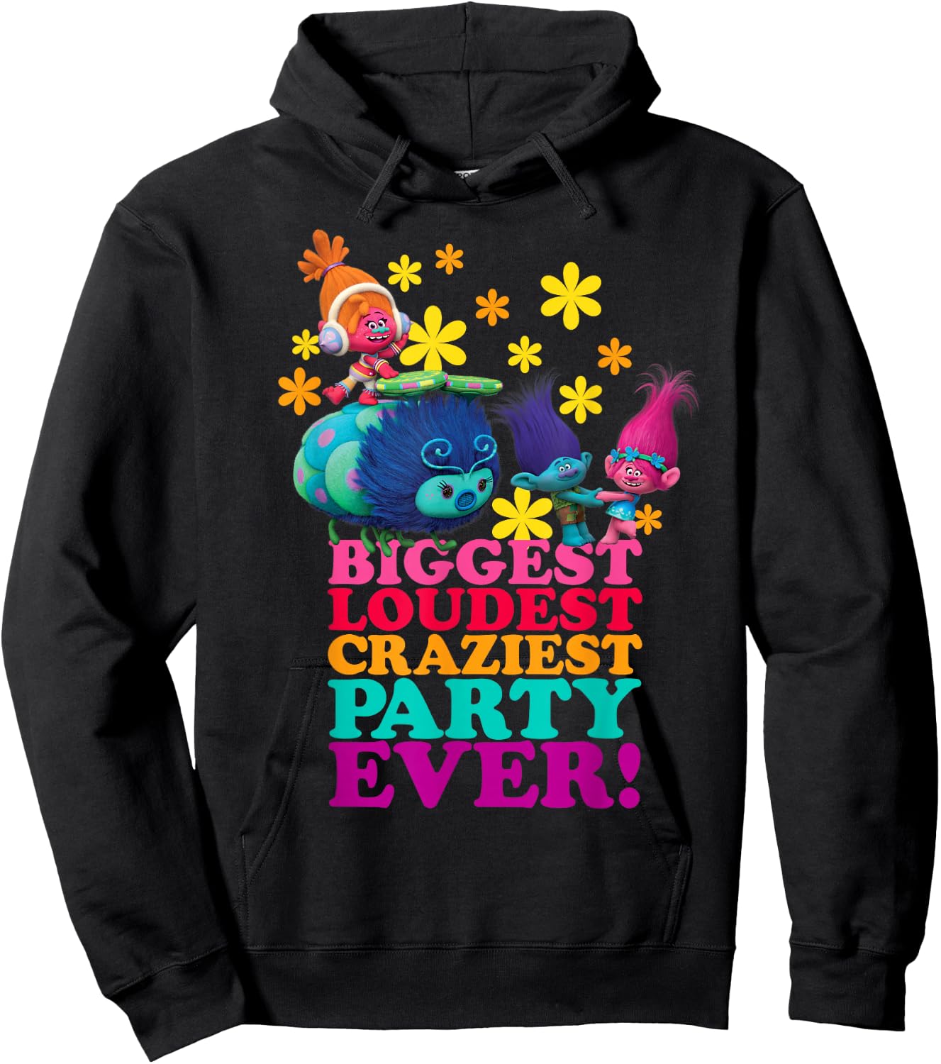 DreamWorks' Trolls Character Party Hoodie - Hoodie | Black