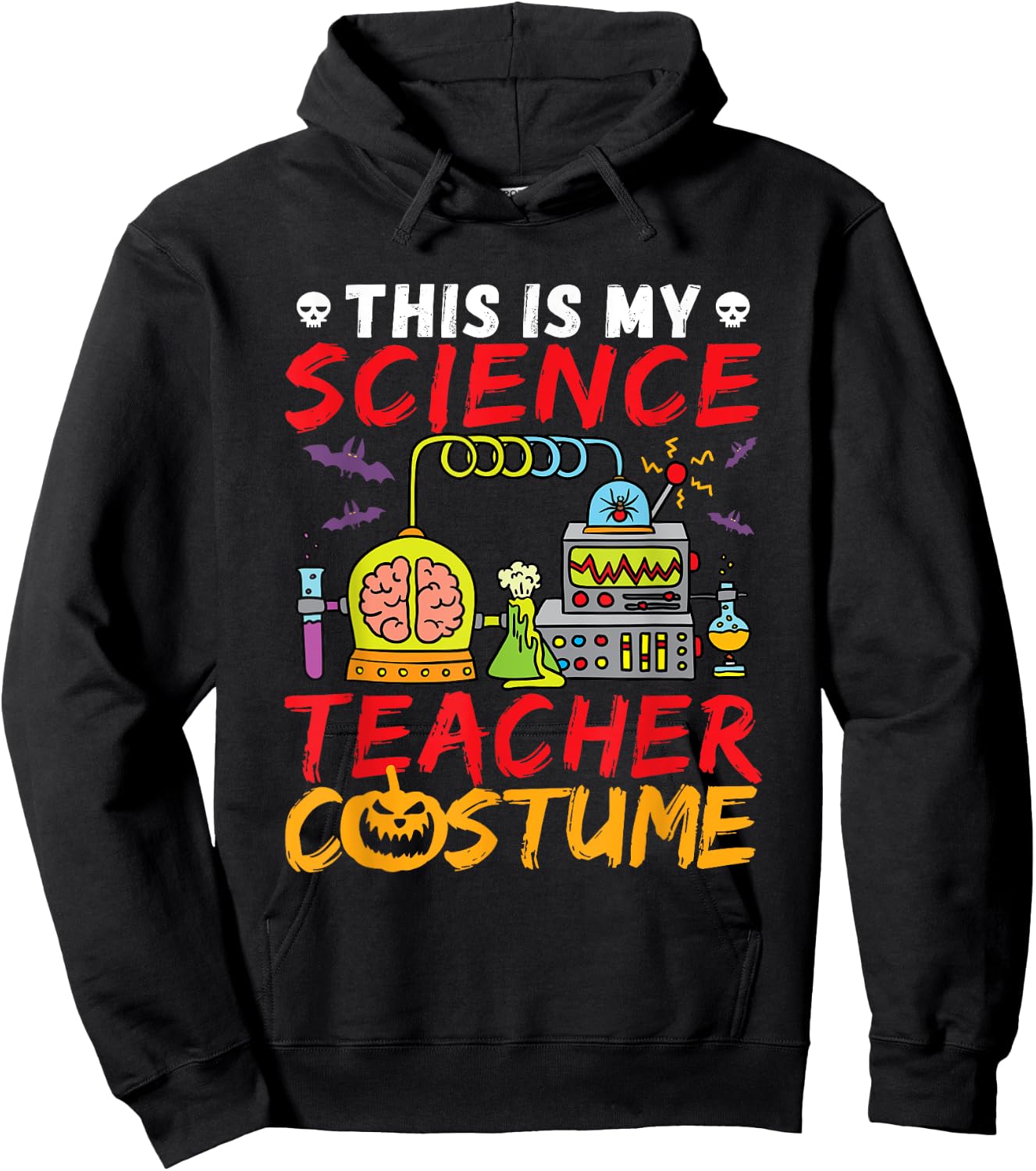 Science Teacher Costume Halloween Mad Scientist Hoodie - Hoodie | Black