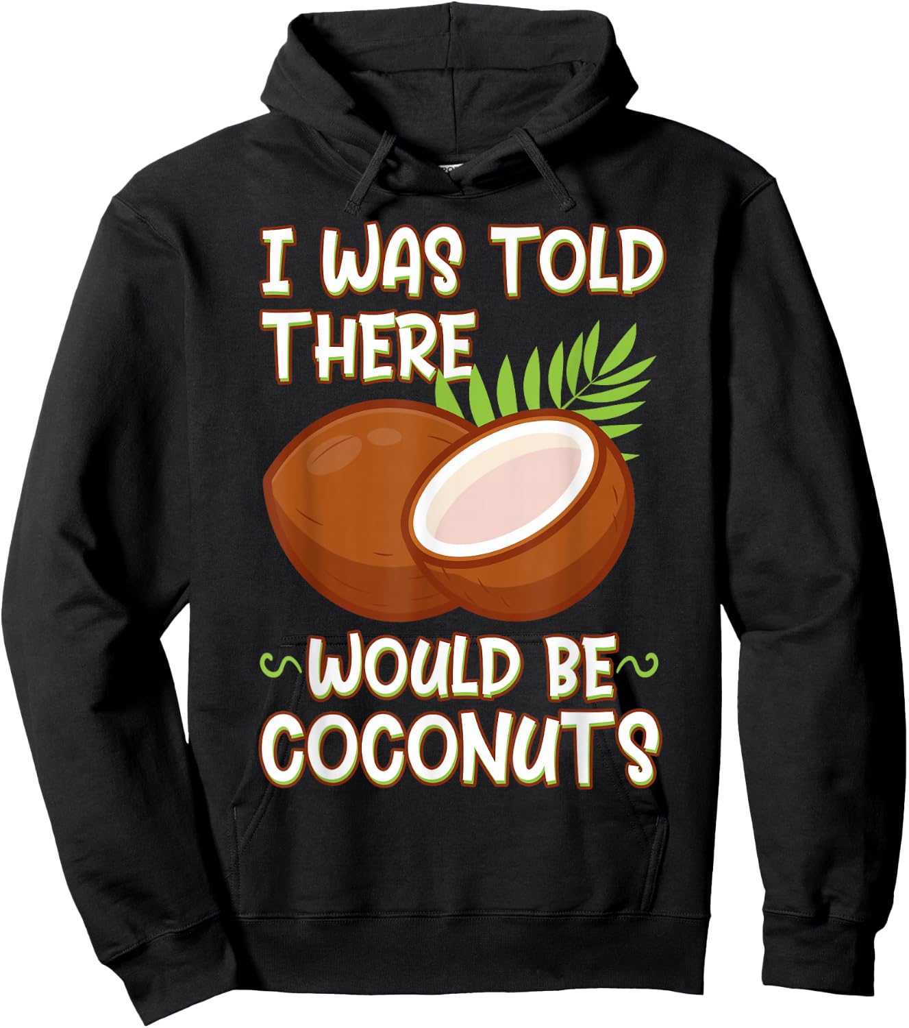 Coconut Vegan Food Fruit Palm Tree Gardener Farmer Hoodie - Hoodie | Black