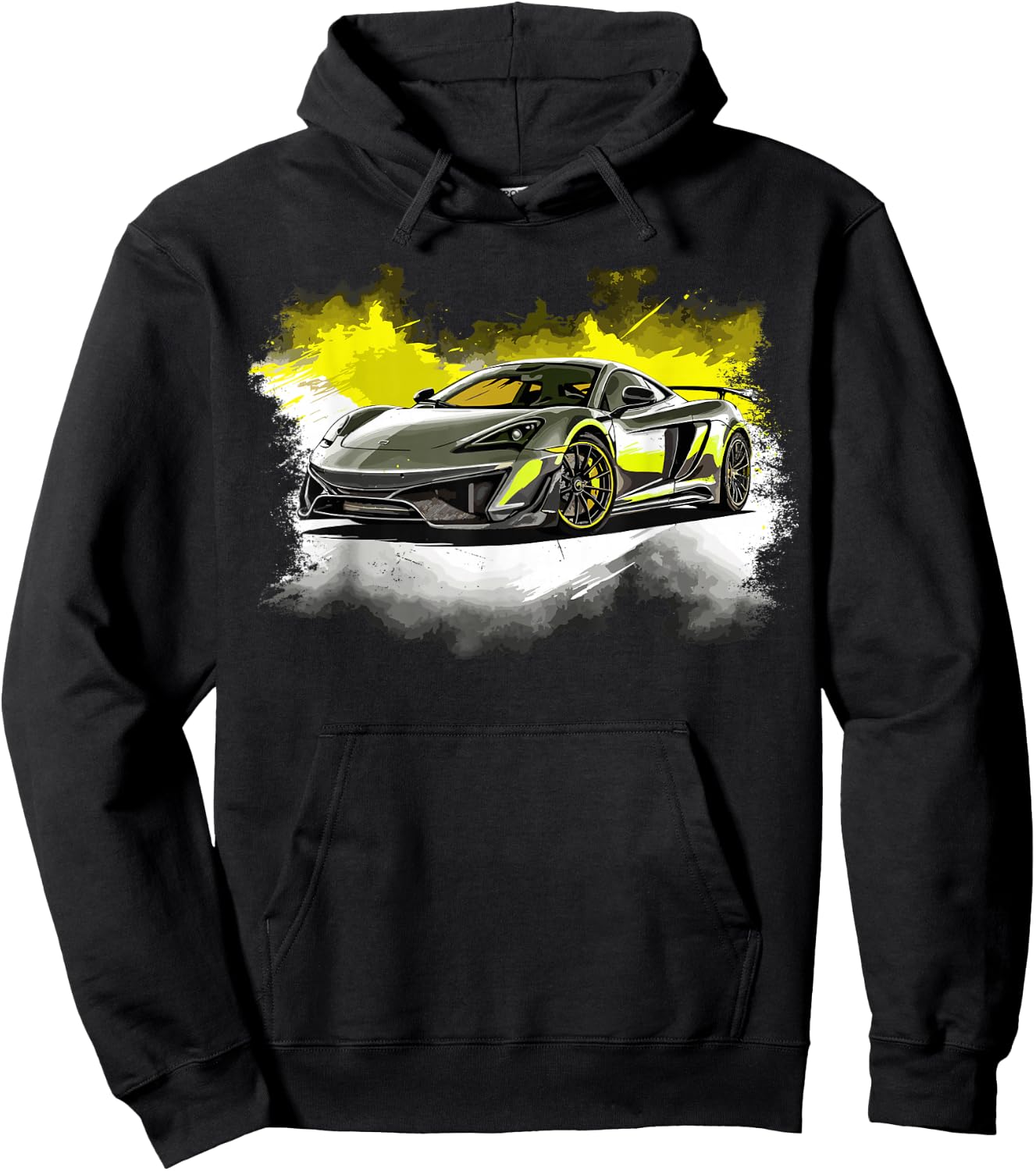 Exotic Concept Sports Car Supercar Luxury Hypercar Graphic Hoodie - Hoodie | Black