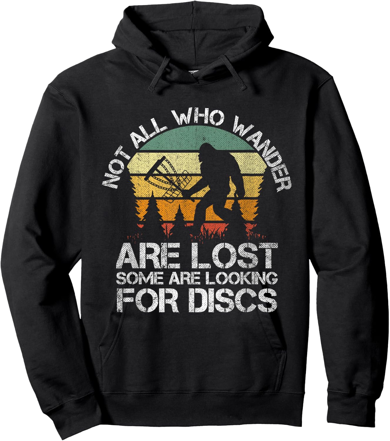 Disc Golf Funny Bigfoot Women Apparel Hoodie - Hoodie | Black