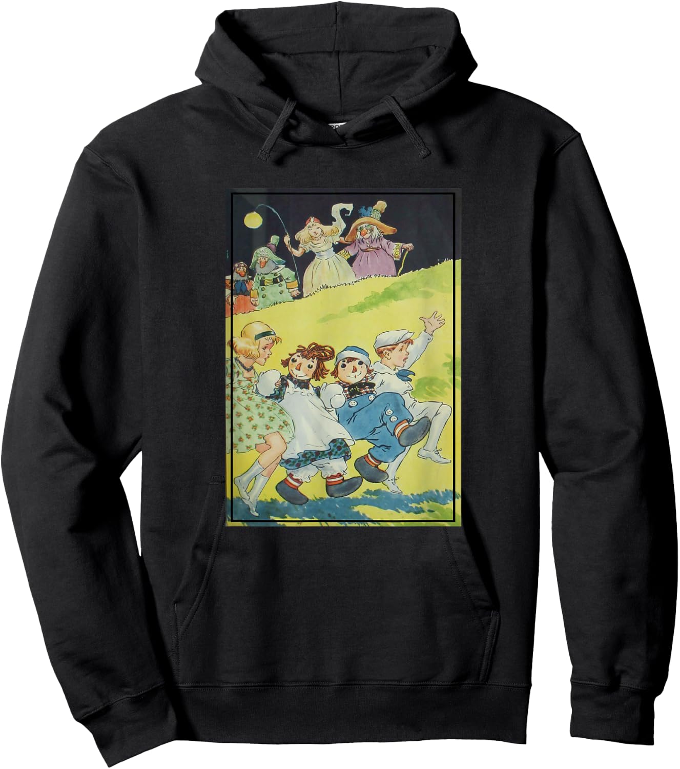 Raggedy Ann & Andy Book Illustration (1924) Hoodie - Hoodie | Black