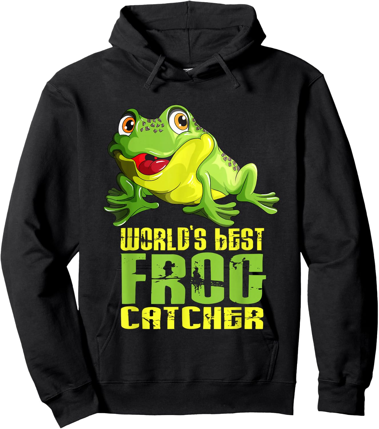 World's Best Frog Catcher Frog Catcher Collector Cute Frogs Hoodie - Hoodie | Black