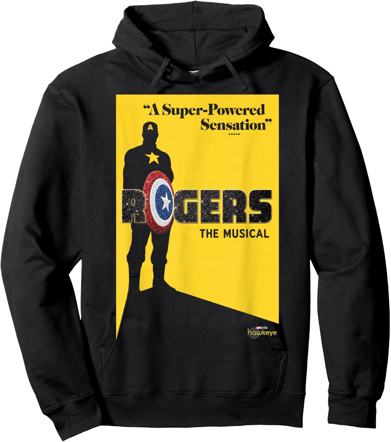 Marvel Hawkeye Rogers The Musical Poster Hoodie - Hoodie | Black