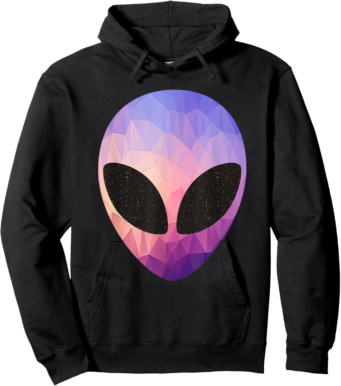 Alien Head Design Colorful Alien Rave Apparel Believe Ufo Hoodie - Hoodie | Black