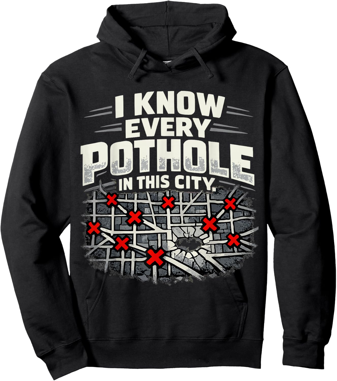 I Know Every Pothole Ambulance Driver Humor Hoodie - Hoodie | Black
