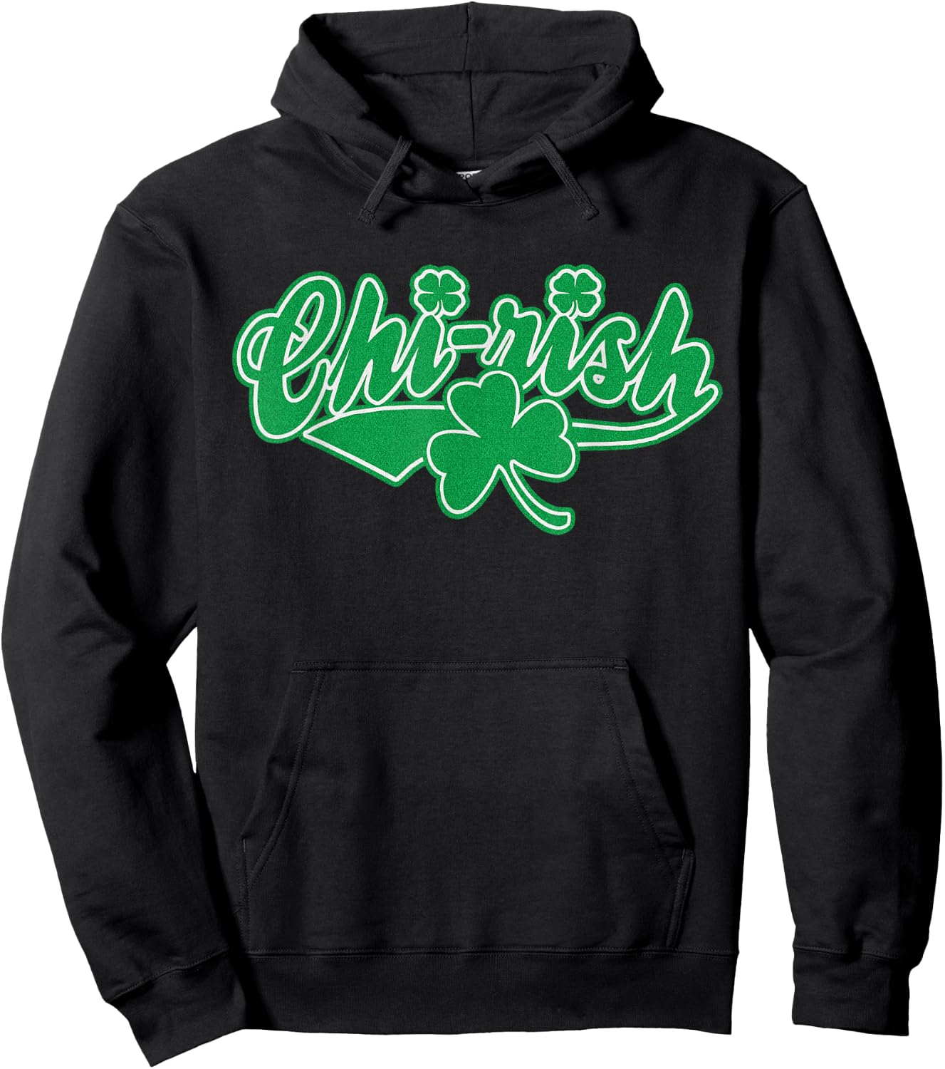 Chirish Chicago Irish St Patricks Day Shamrock Hoodie - Hoodie | Black