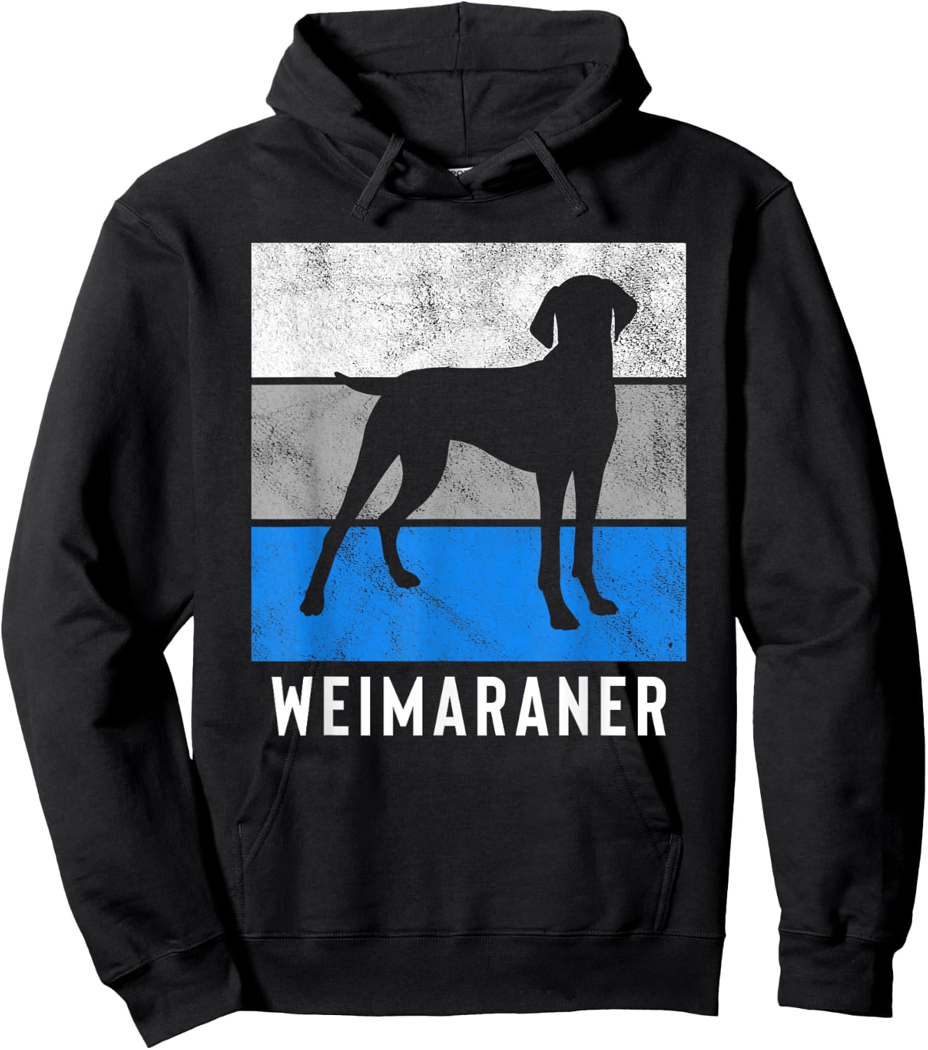 Weimaraner Retro Hoodie - Hoodie | Black