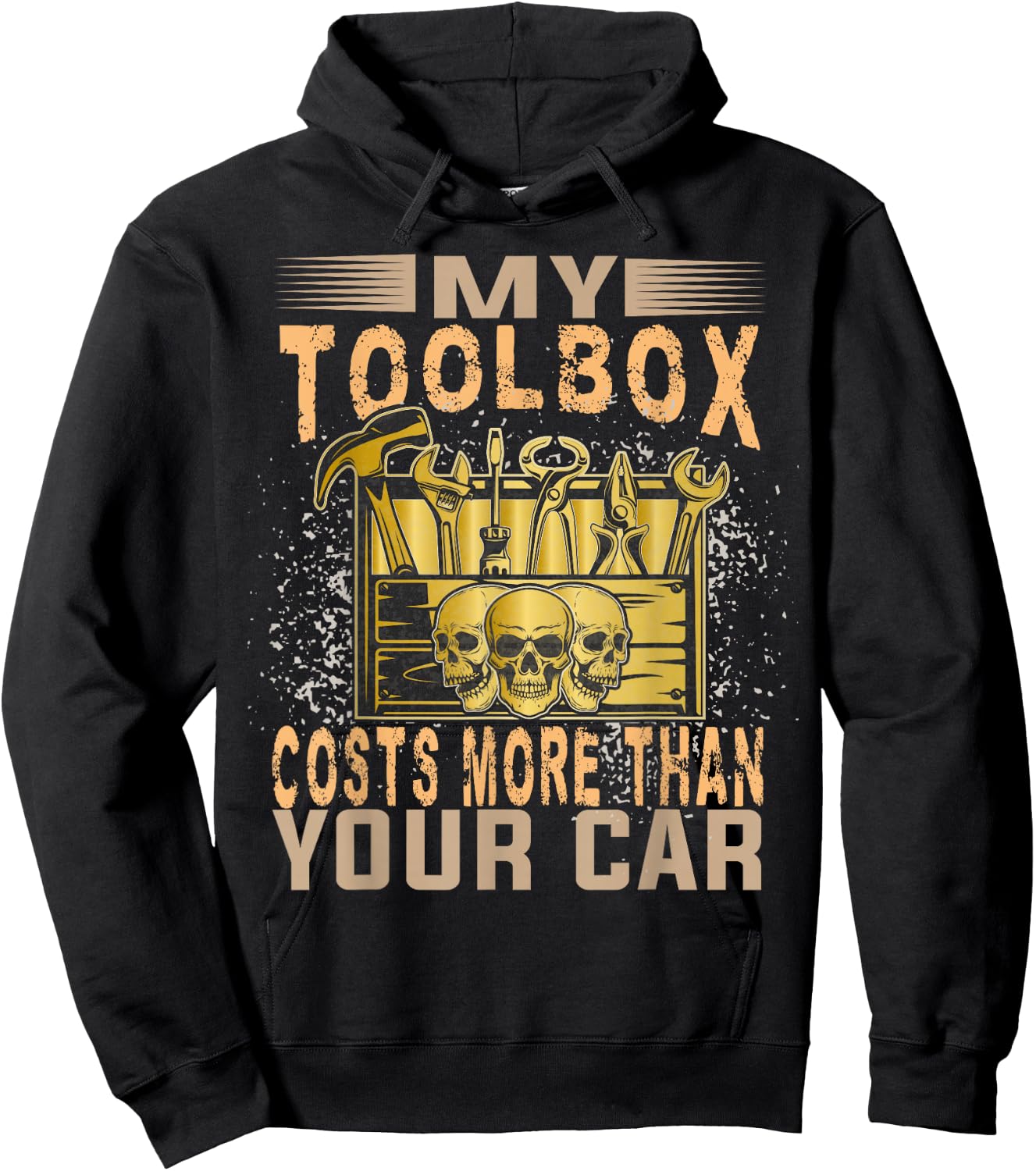 Mechanic Car Guy My Toolbox Costs More Than Your Car Hoodie - Hoodie | Black